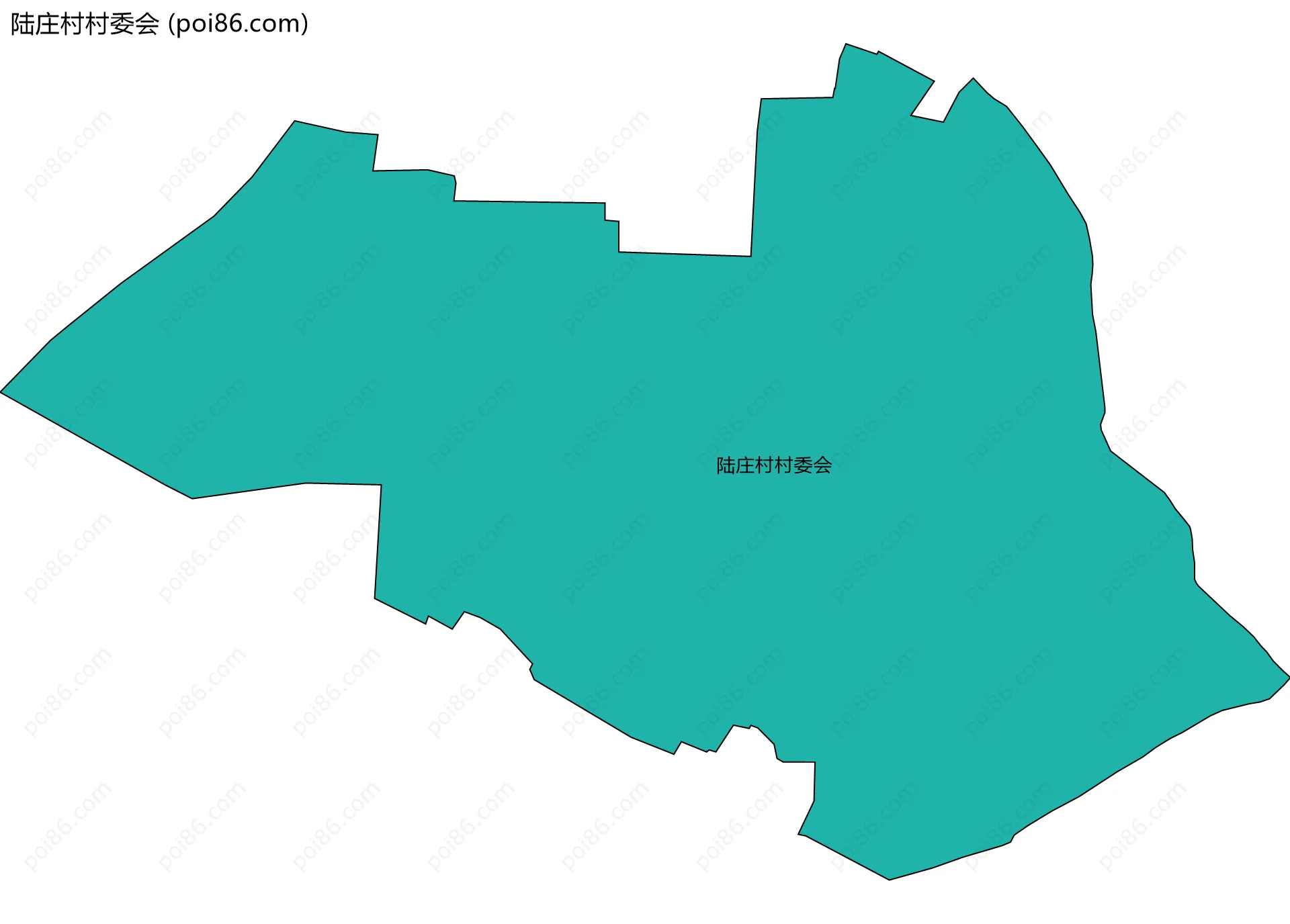 陆庄村村委会边界地图
