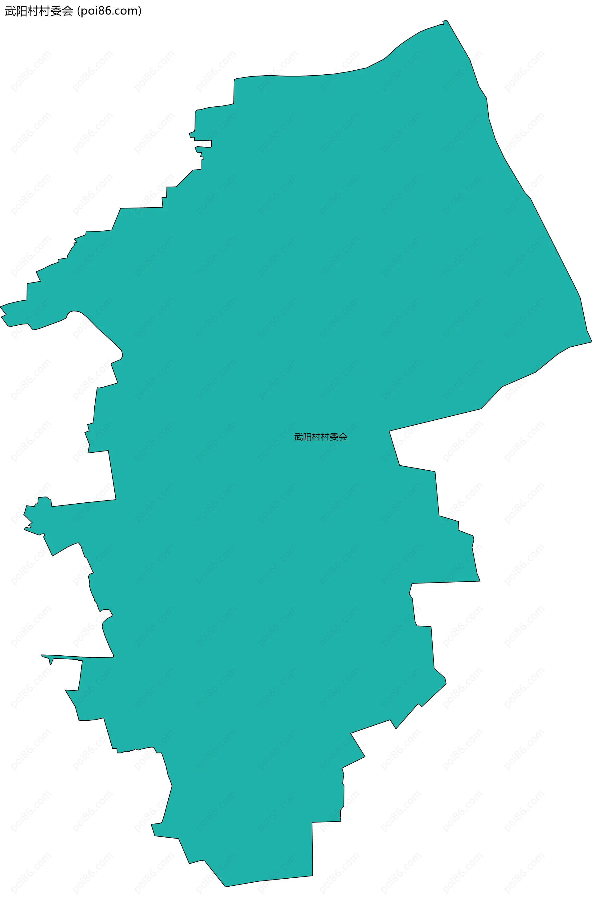 武阳村村委会边界地图