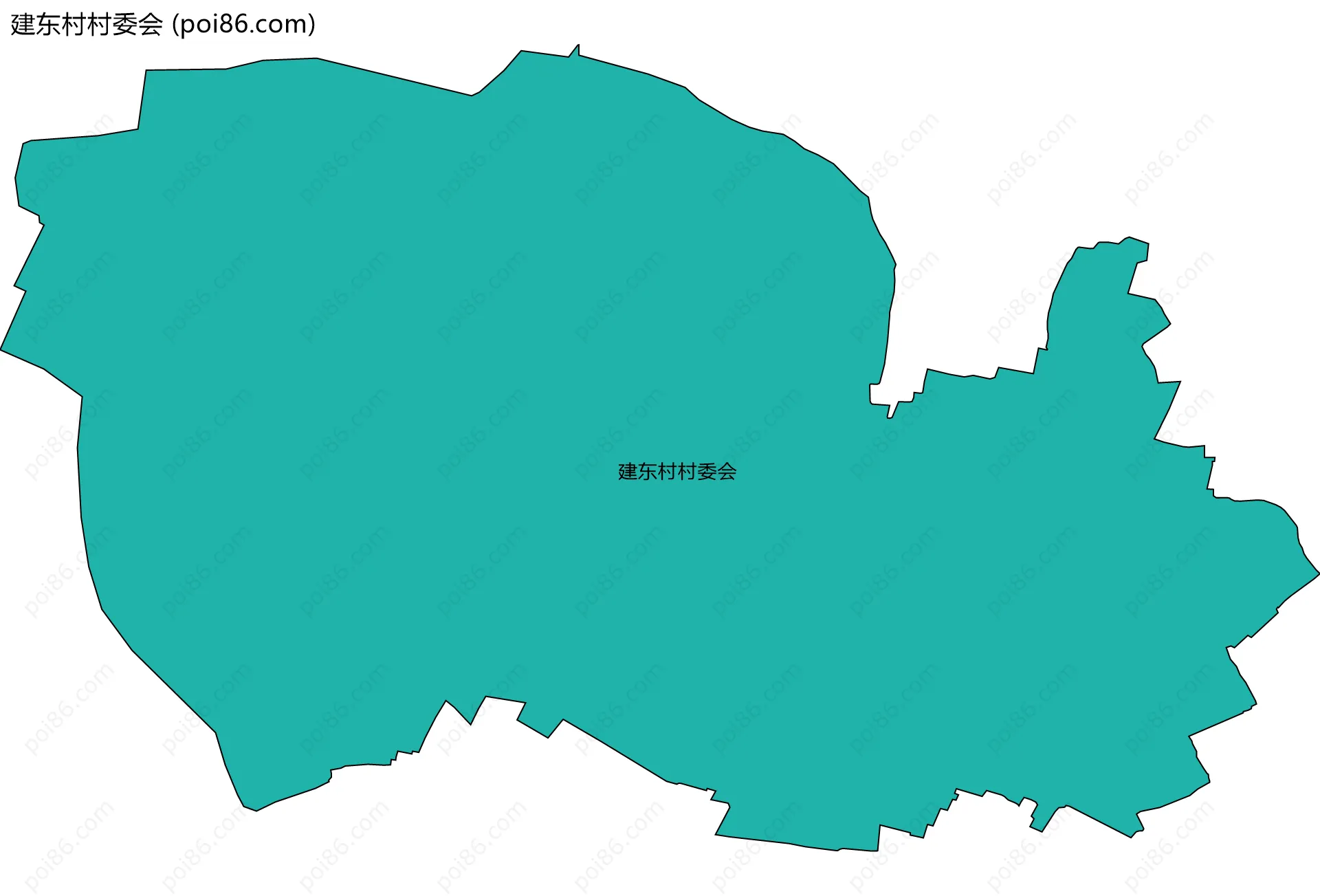 建东村村委会边界地图