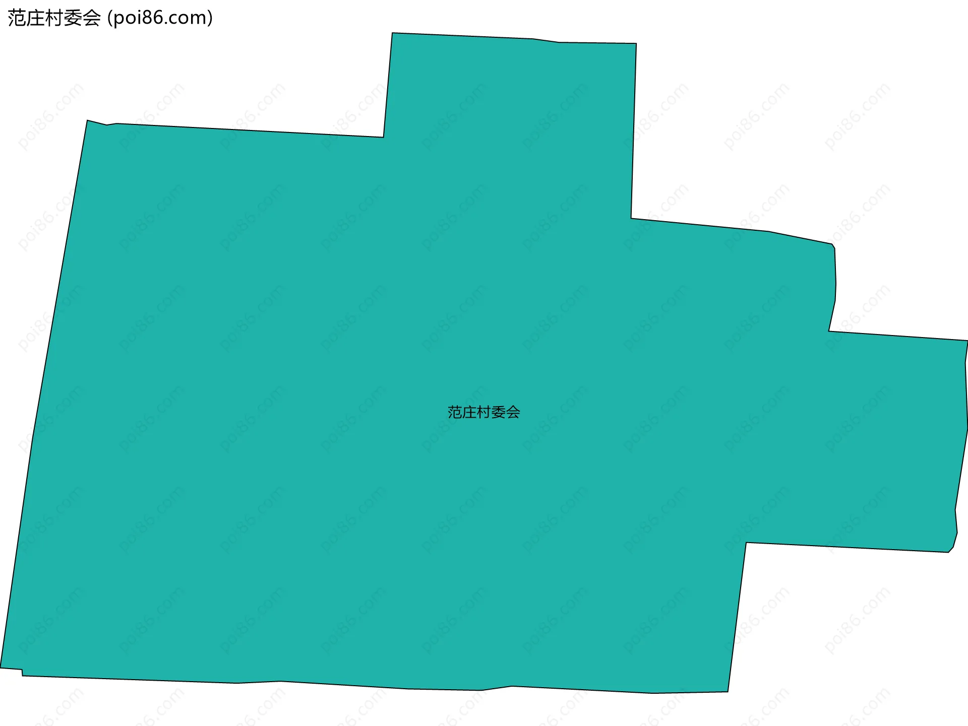 范庄村委会边界地图