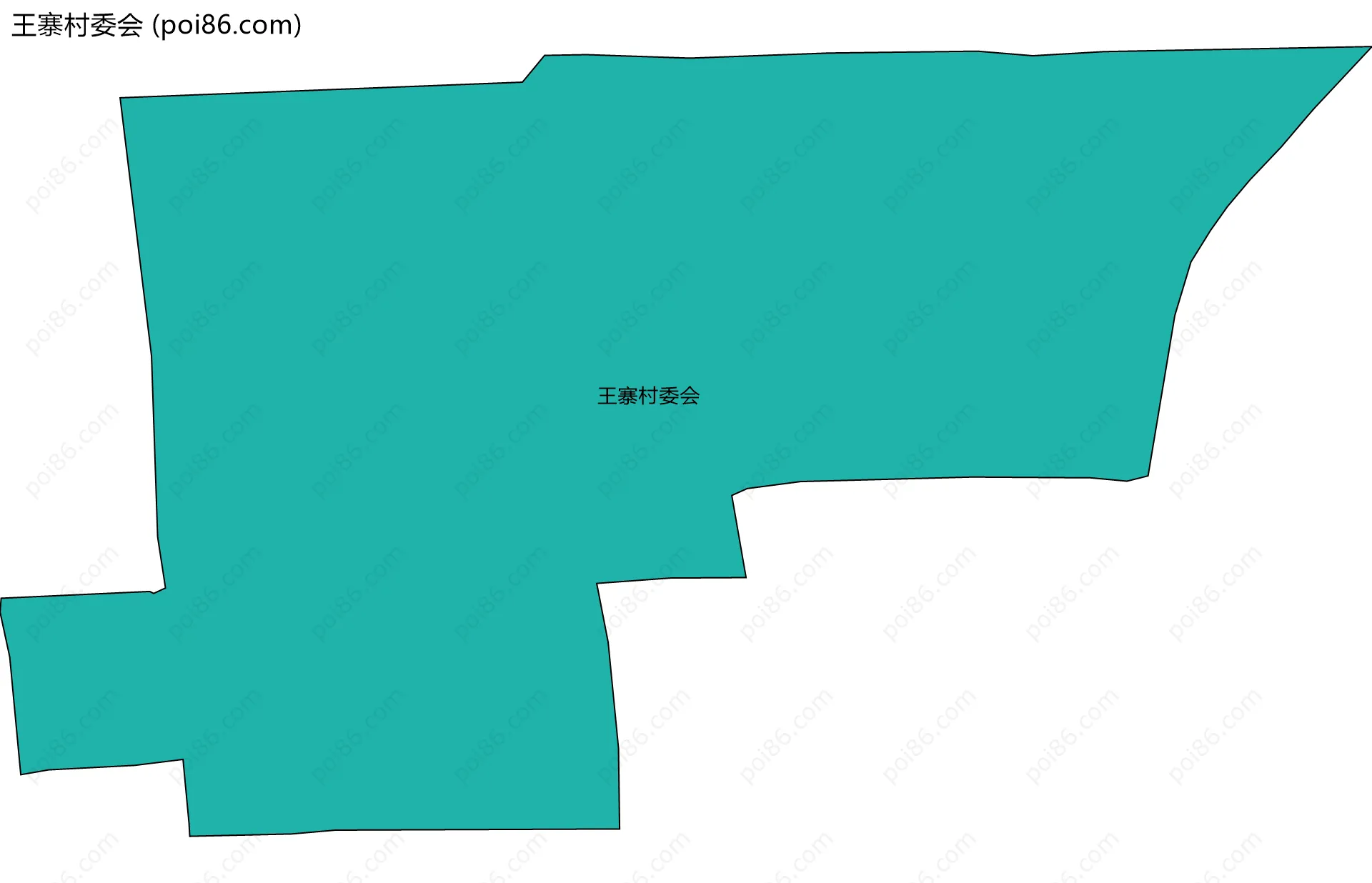 王寨村委会边界地图