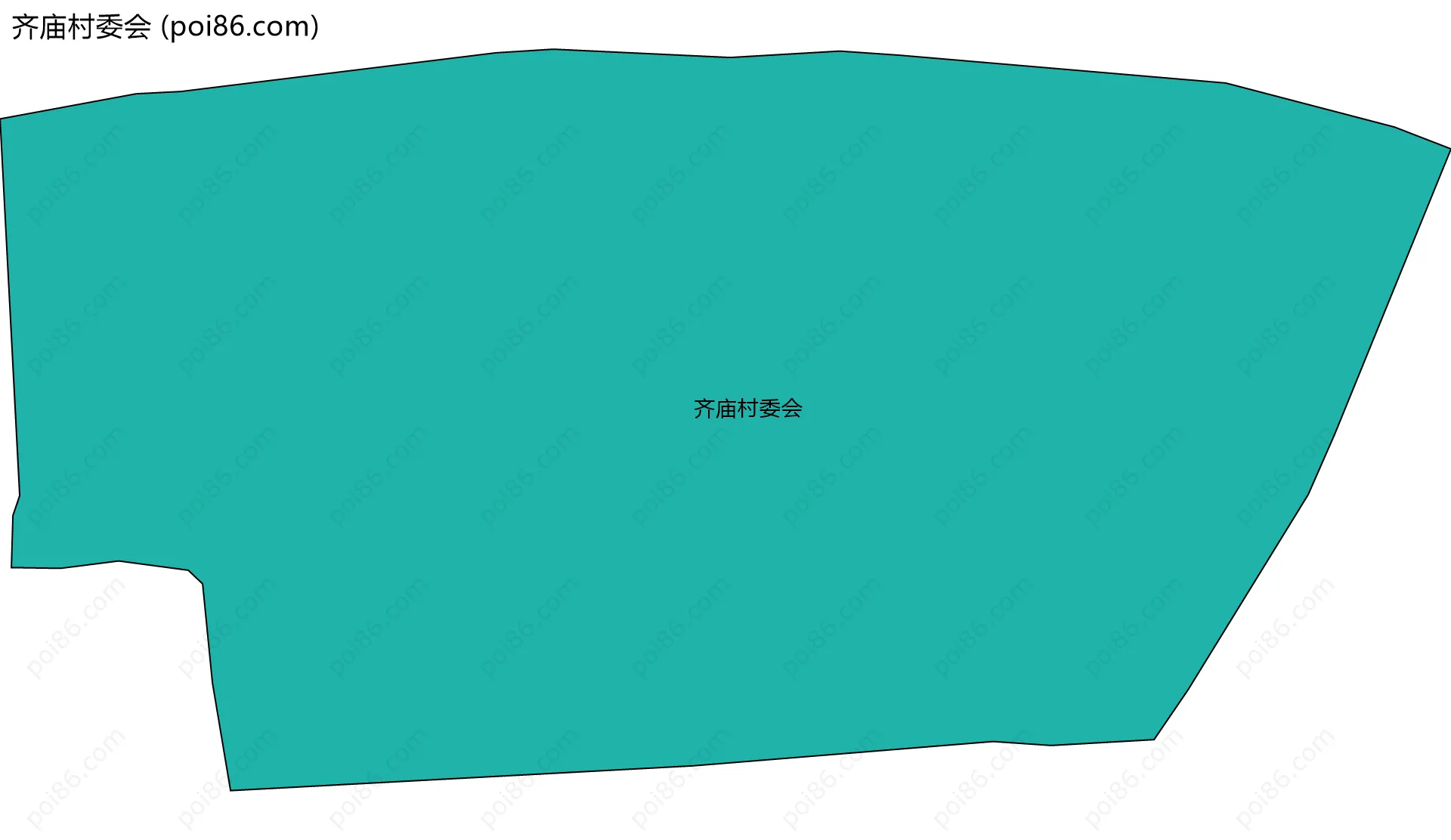齐庙村委会边界地图