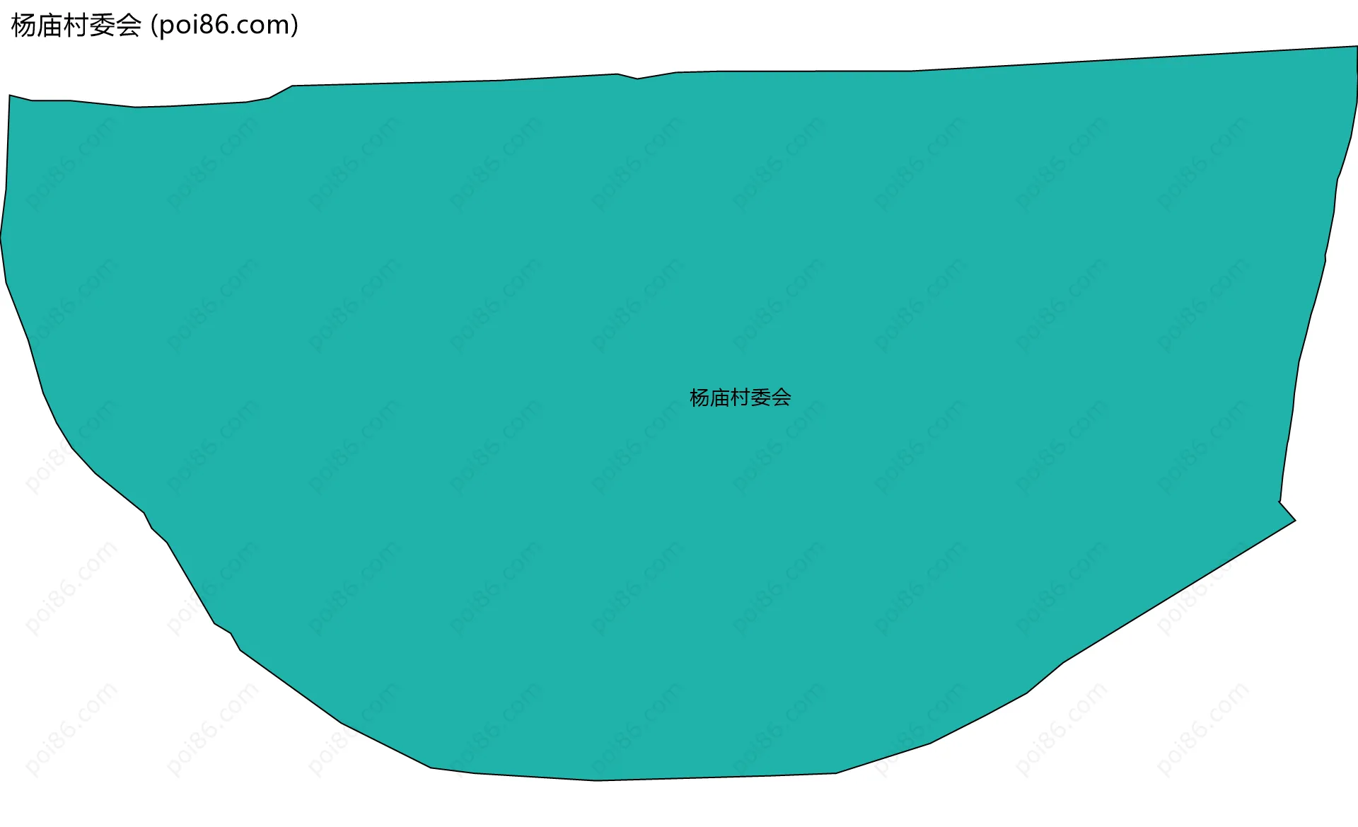杨庙村委会边界地图