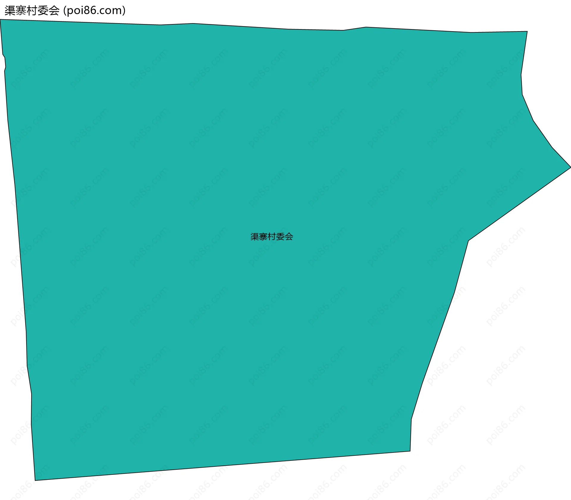 渠寨村委会边界地图