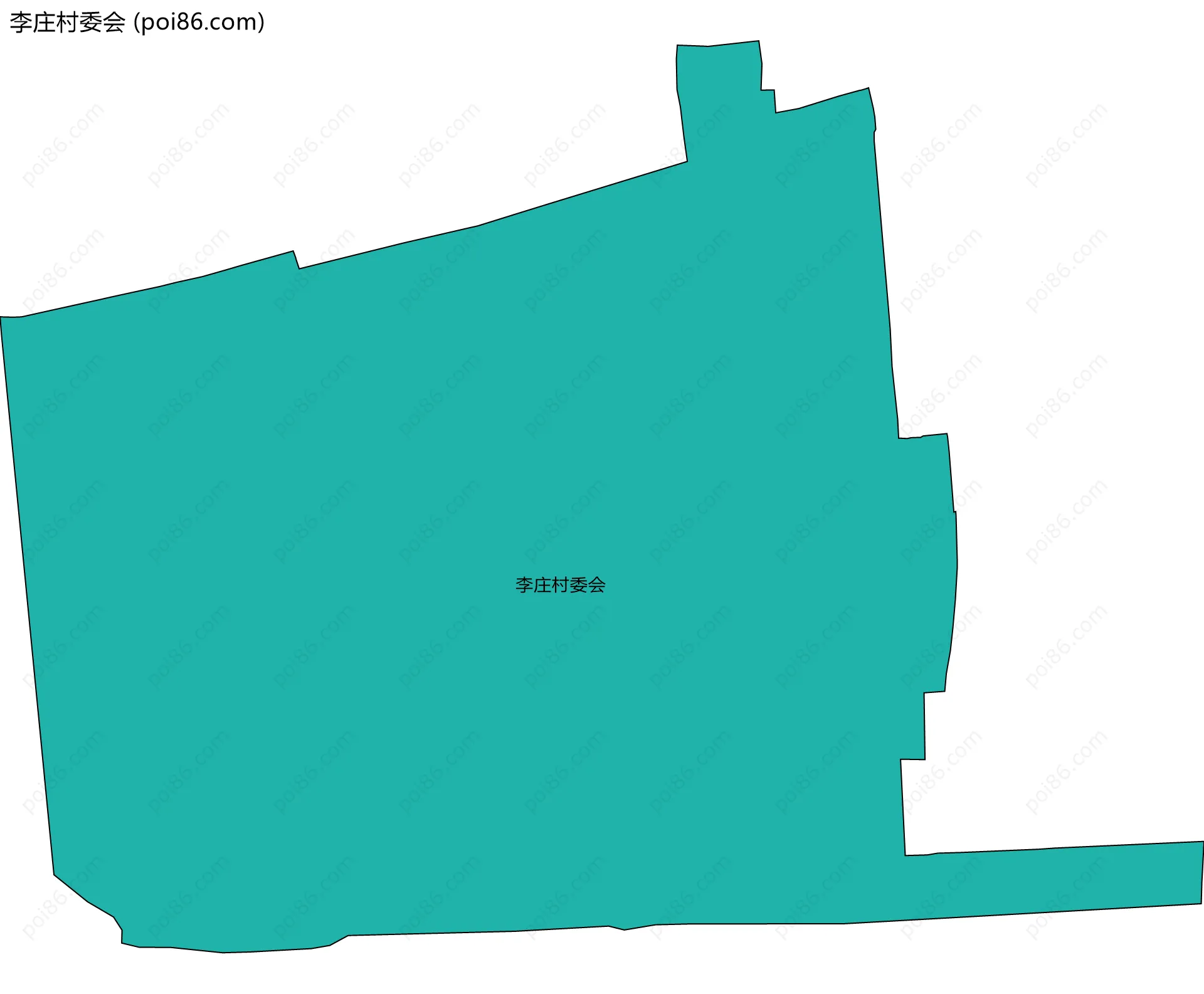李庄村委会边界地图
