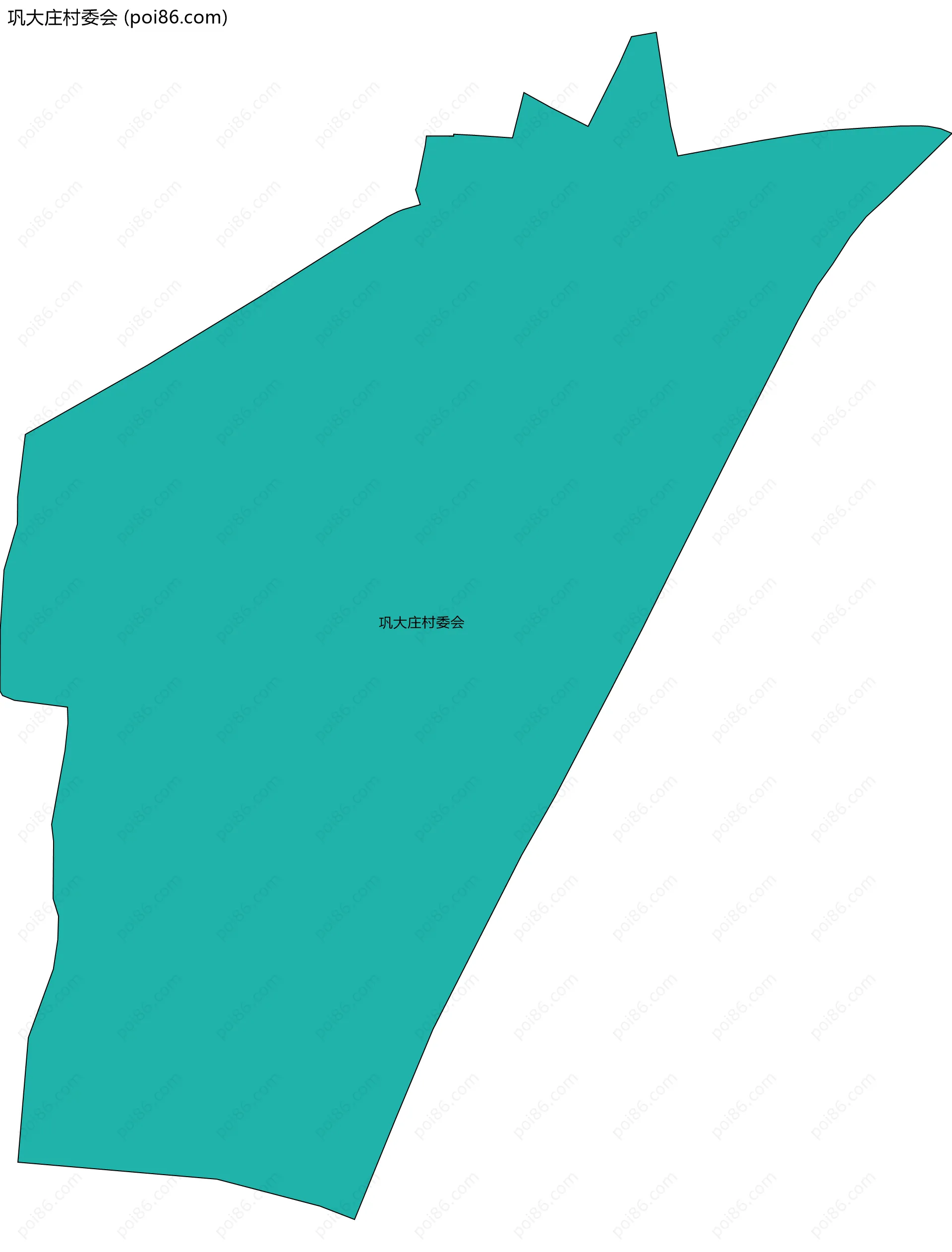 巩大庄村委会边界地图