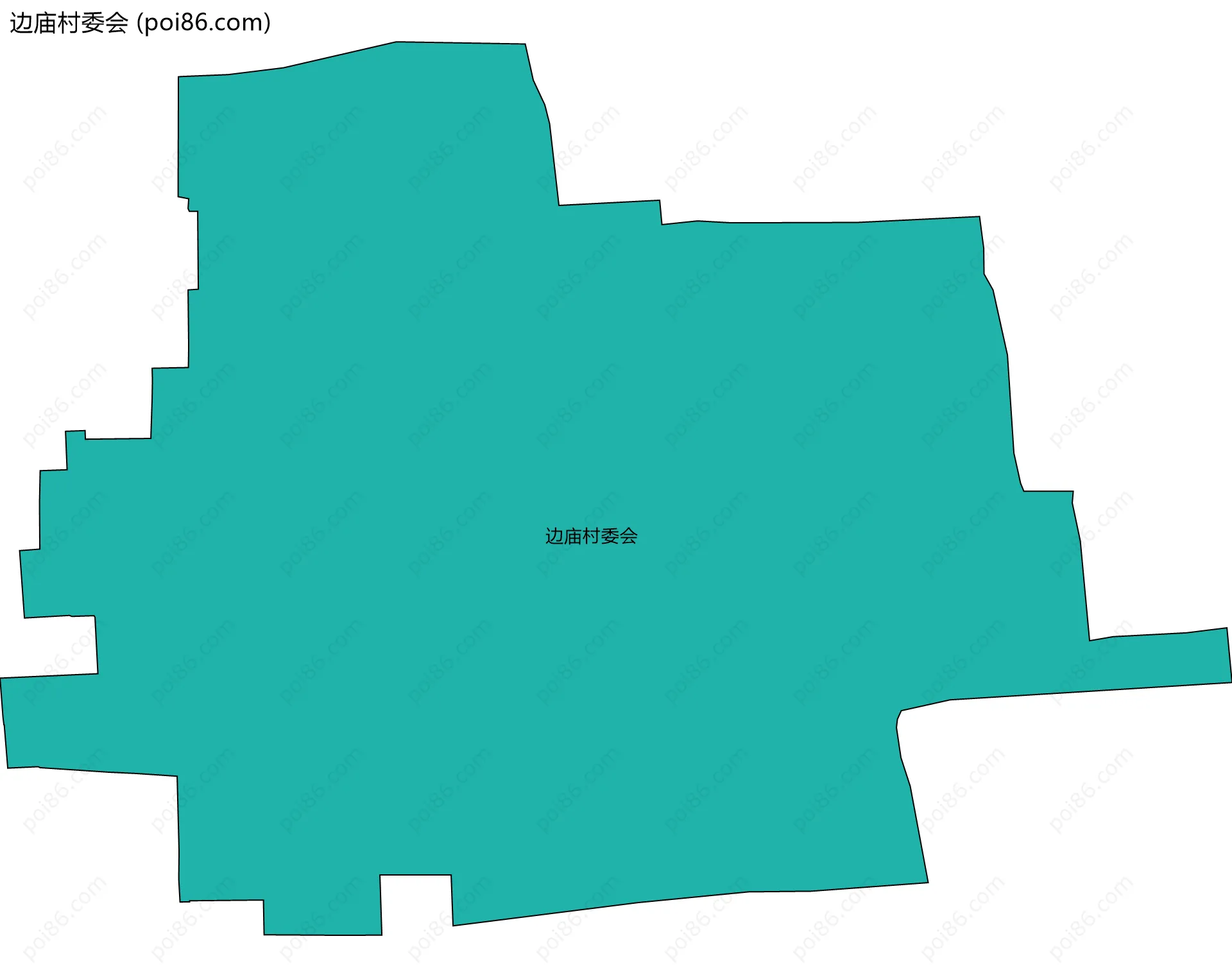 边庙村委会边界地图