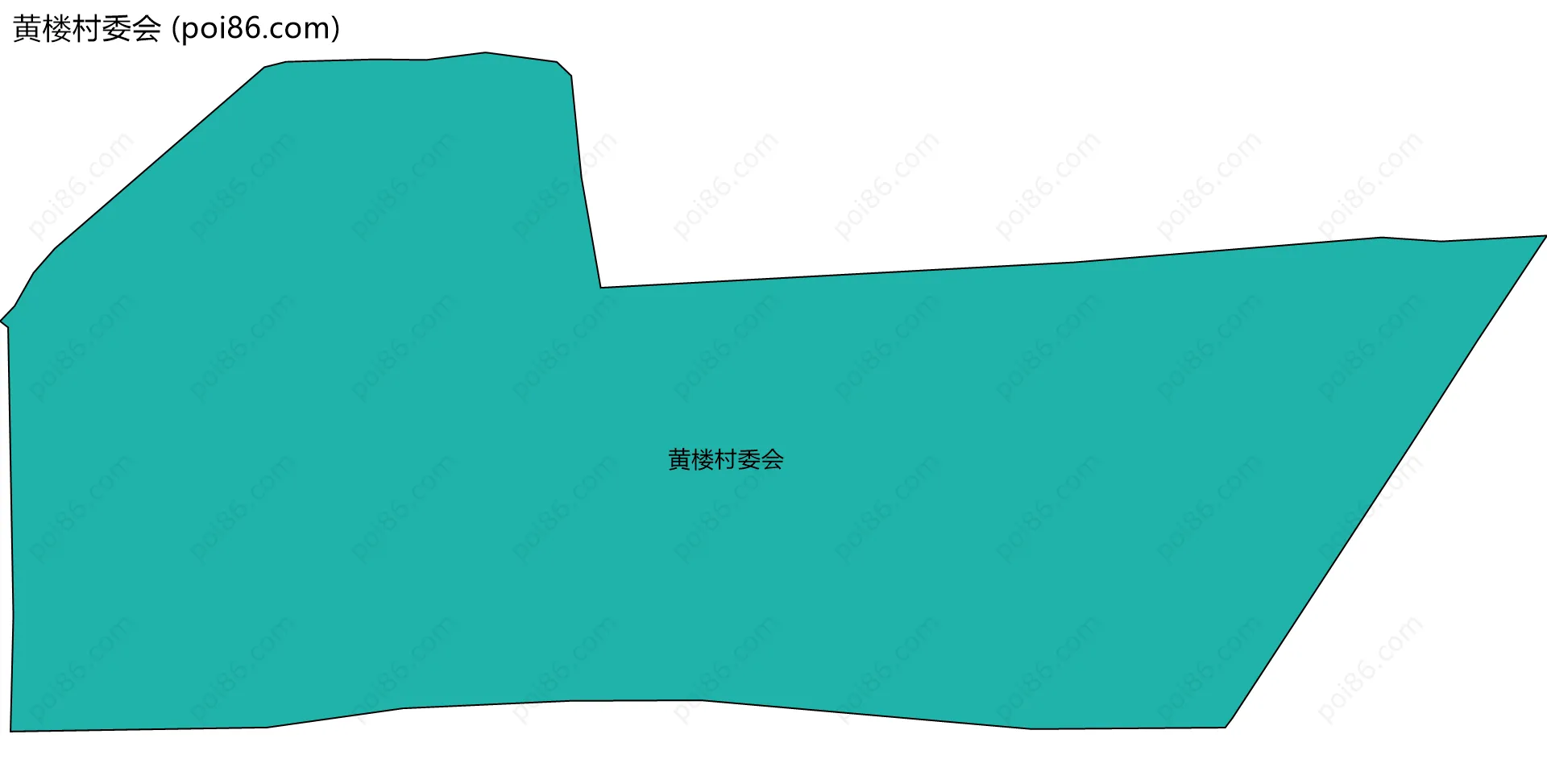 黄楼村委会边界地图