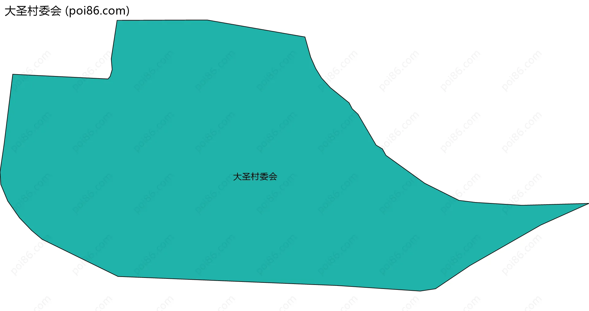 大圣村委会边界地图