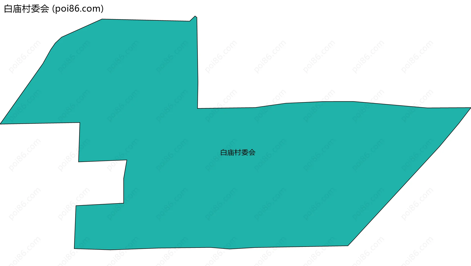 白庙村委会边界地图