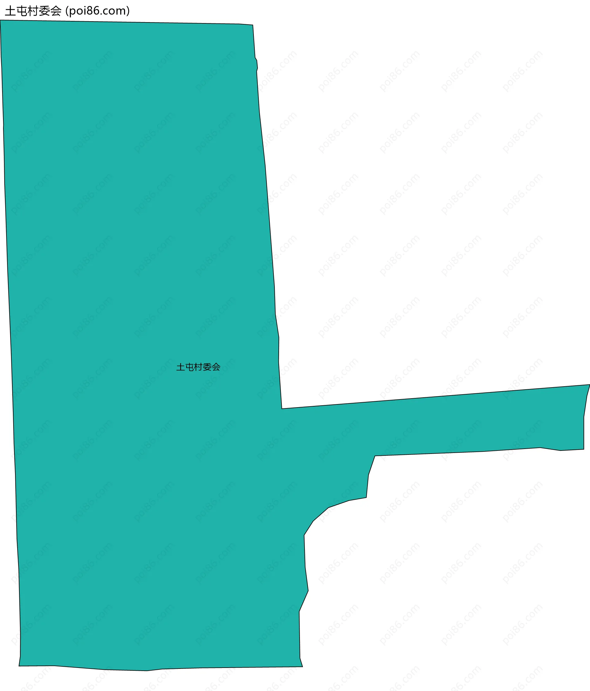 土屯村委会边界地图