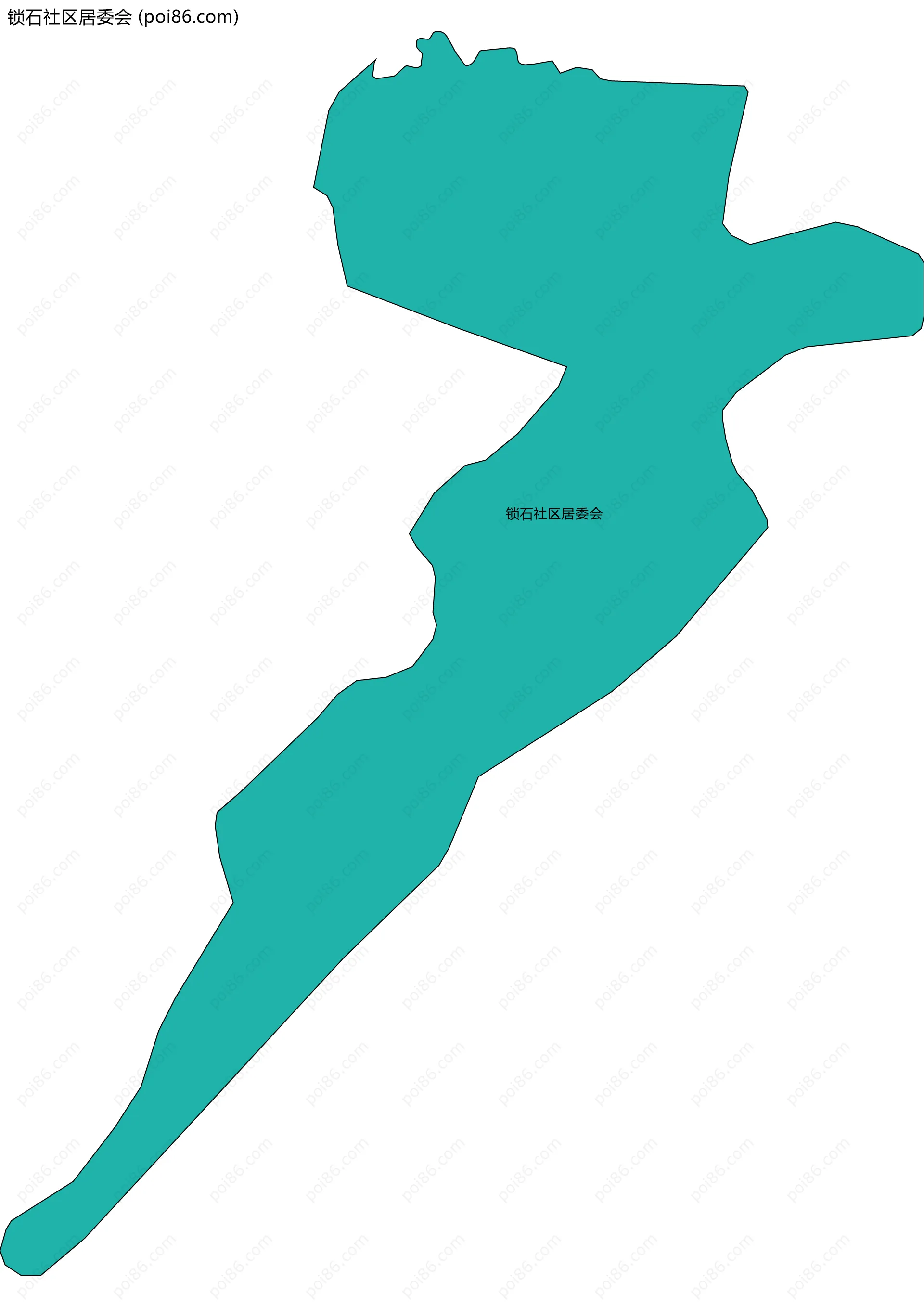 锁石社区居委会边界地图