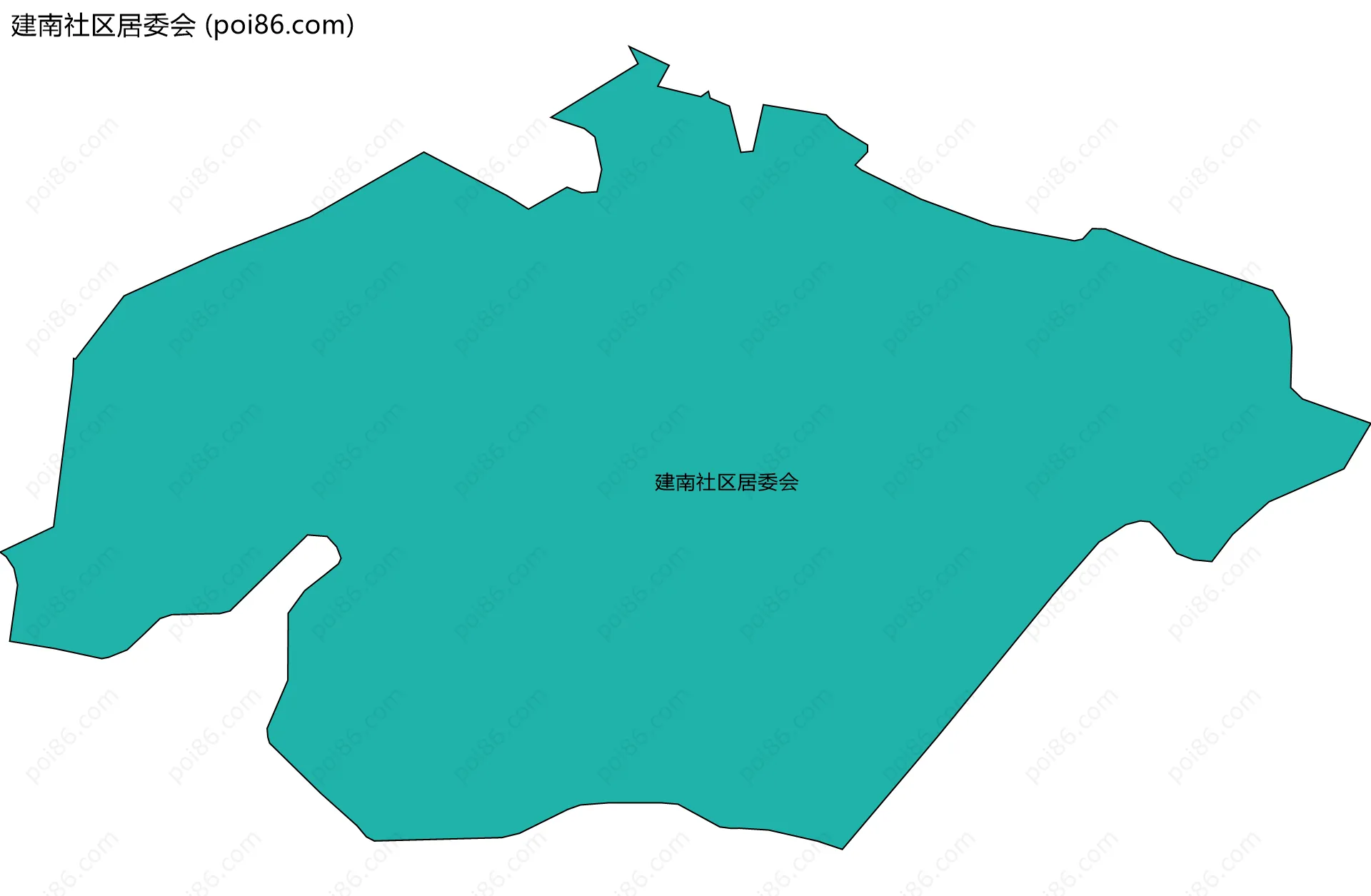 建南社区居委会边界地图