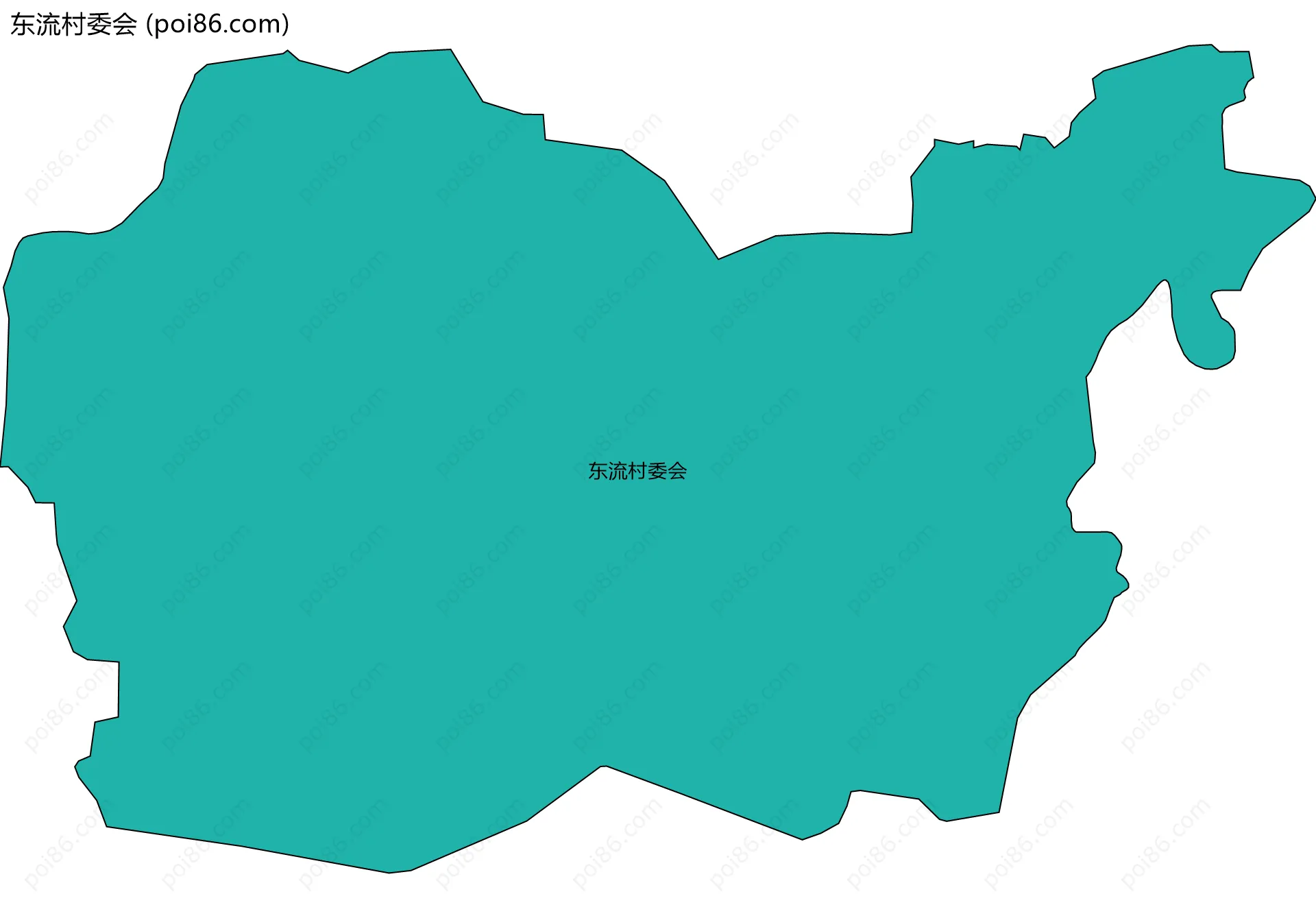 东流村委会边界地图