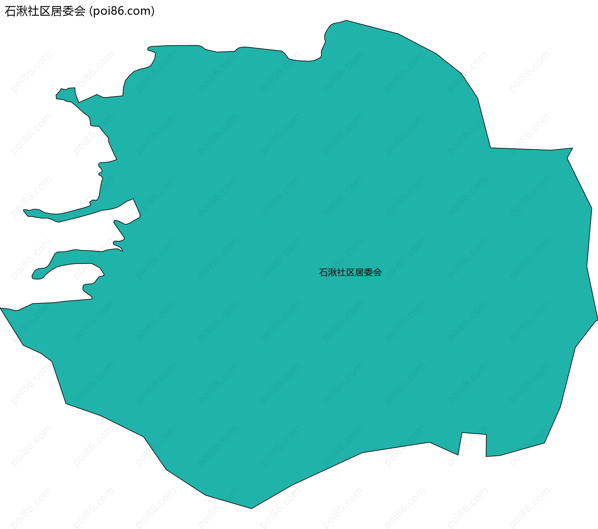 石湫社区居委会边界地图