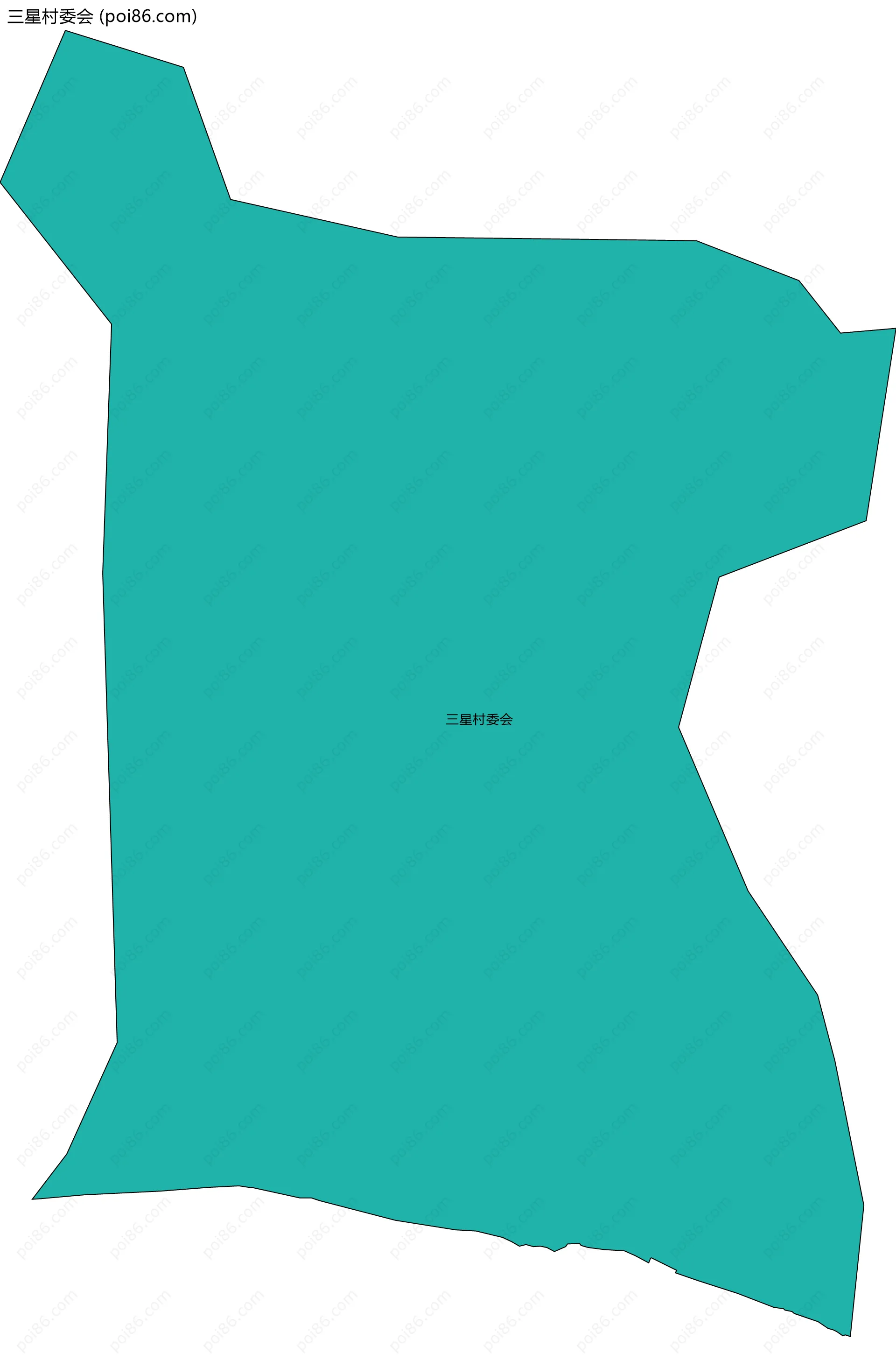 三星村委会边界地图