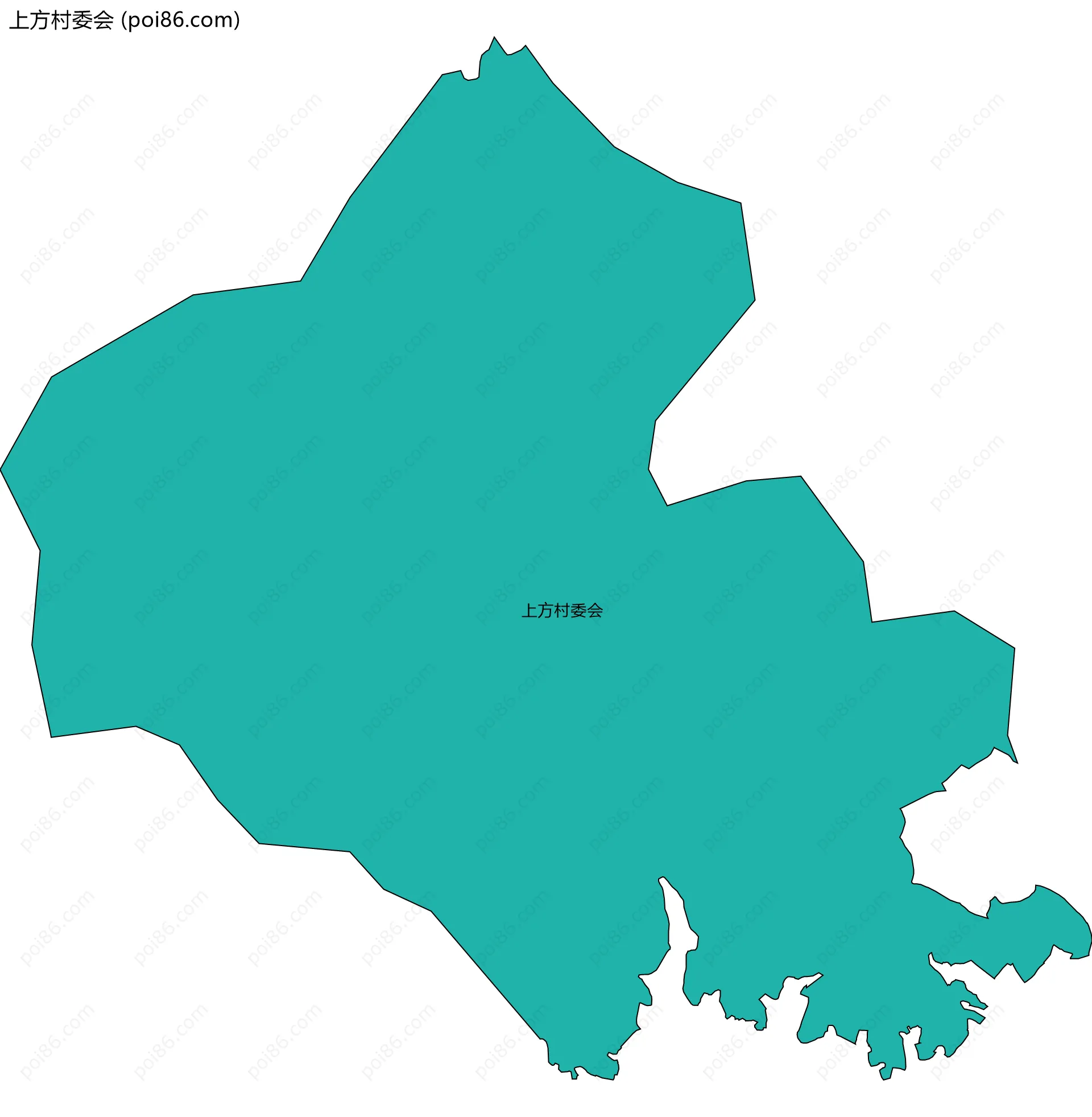 上方村委会边界地图