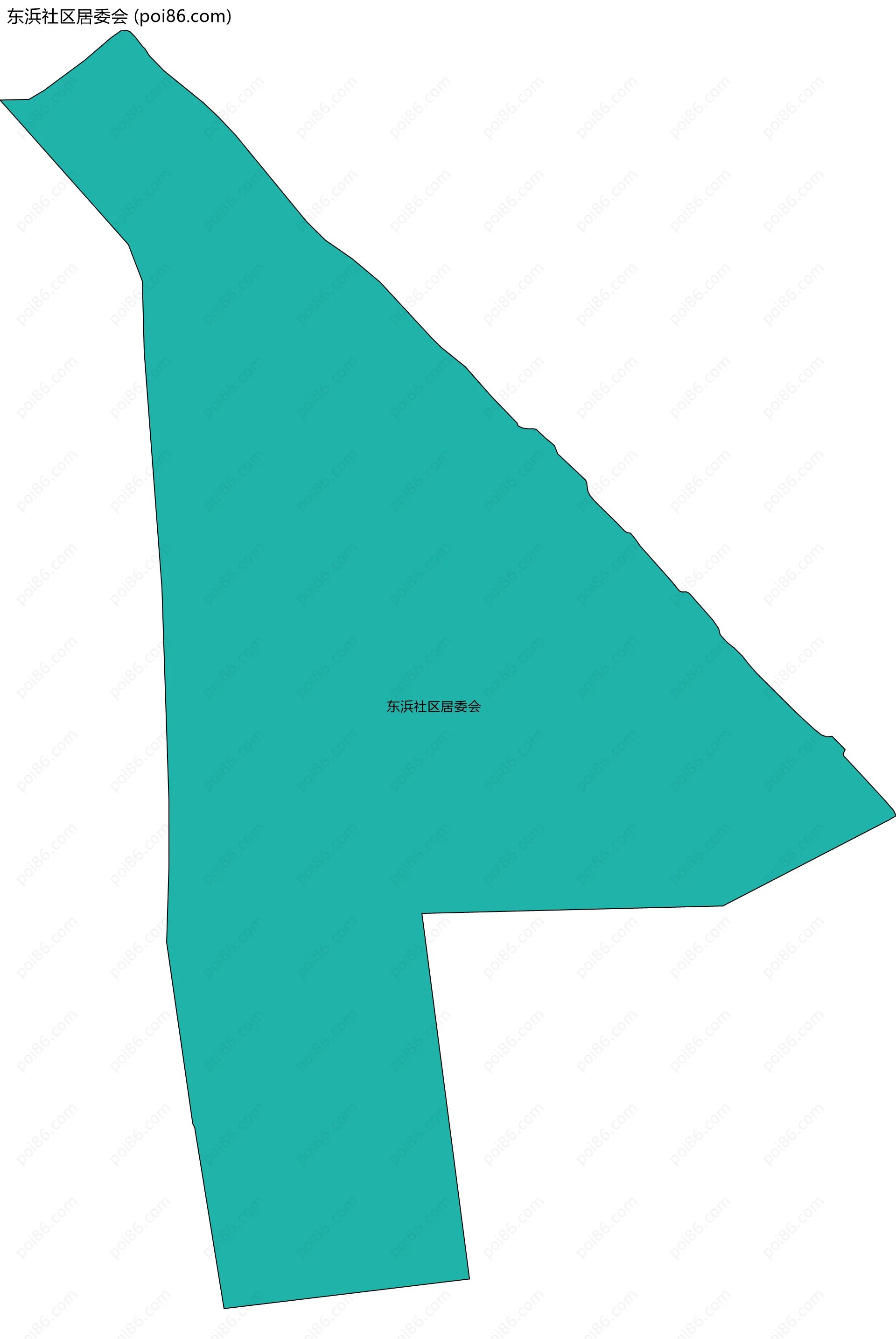 东浜社区居委会边界地图