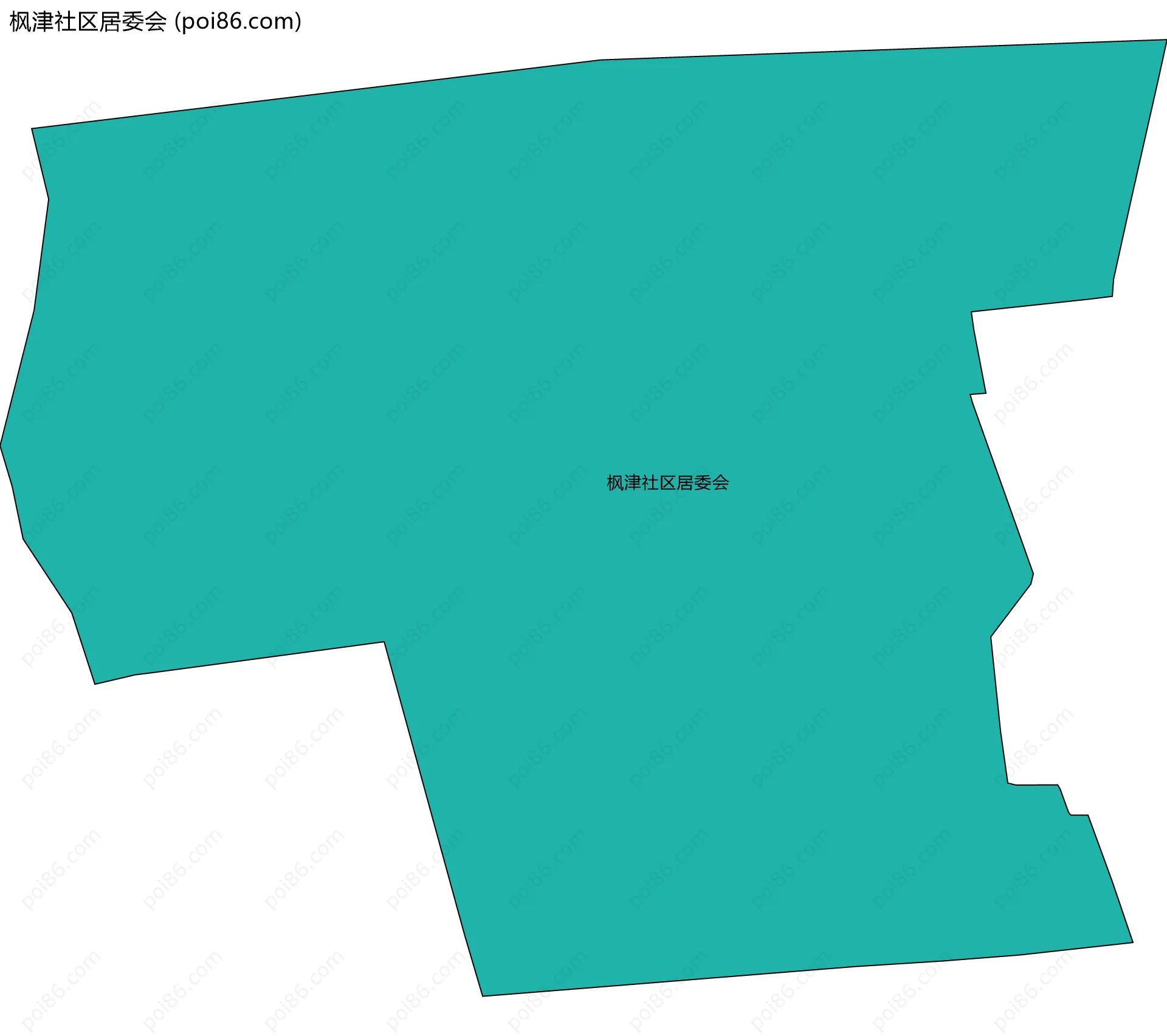 枫津社区居委会边界地图