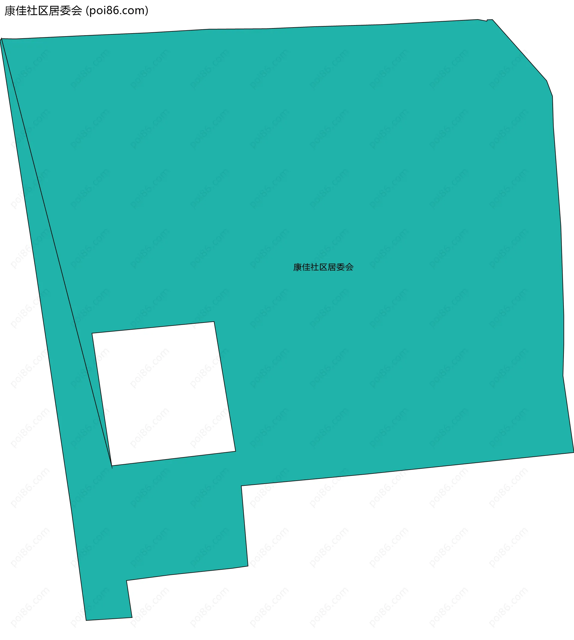 康佳社区居委会边界地图