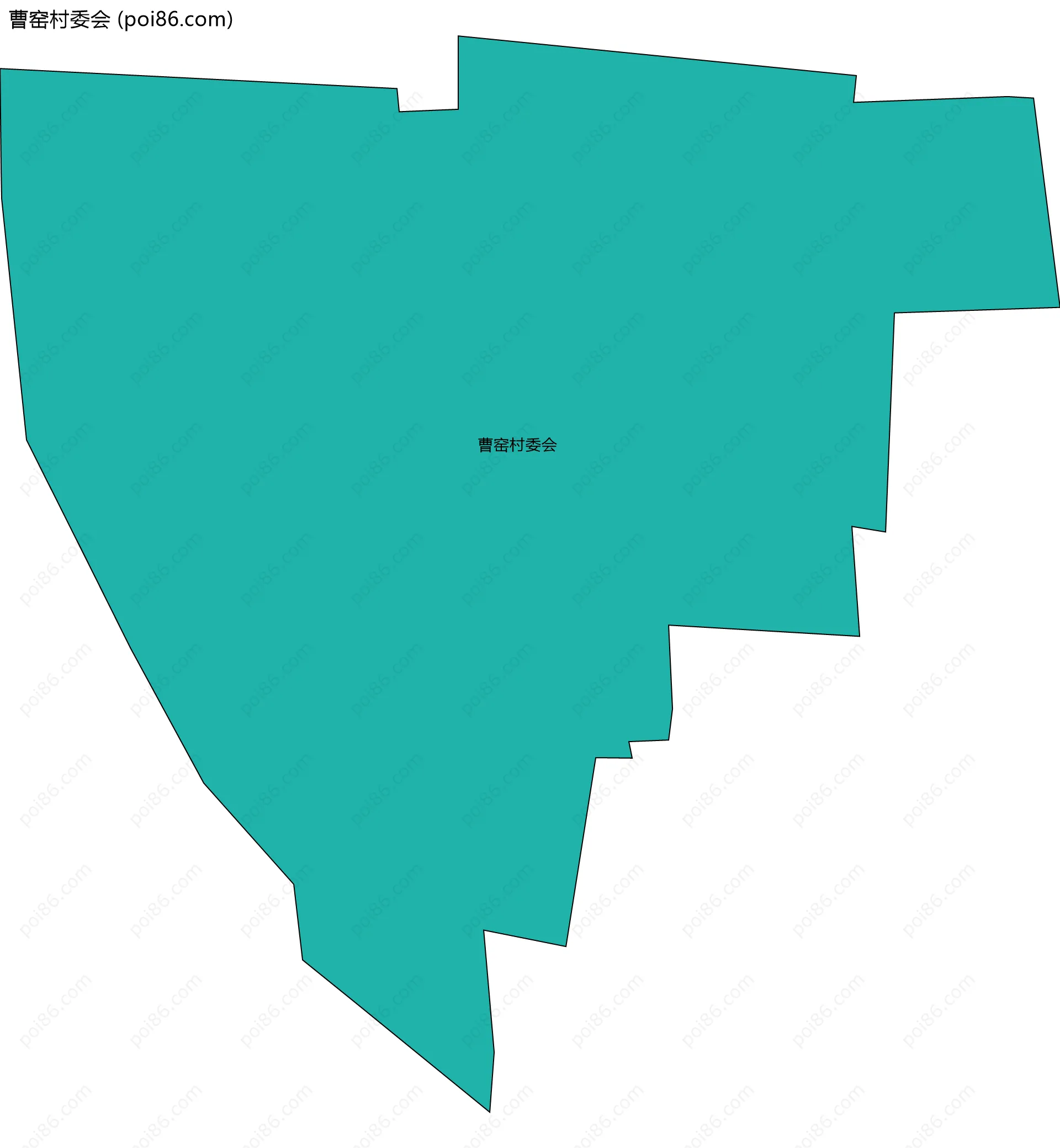曹窑村委会边界地图