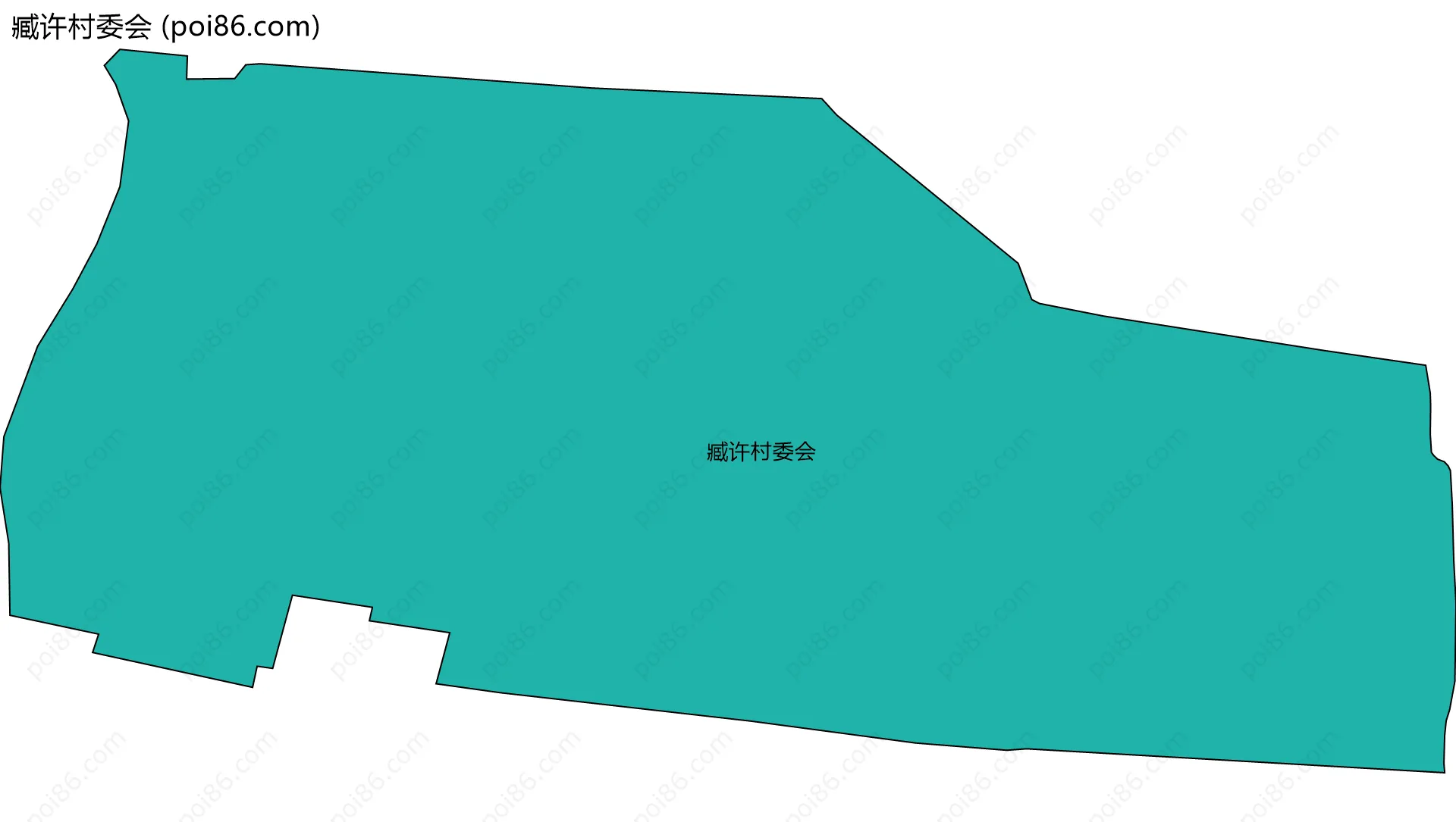 臧许村委会边界地图