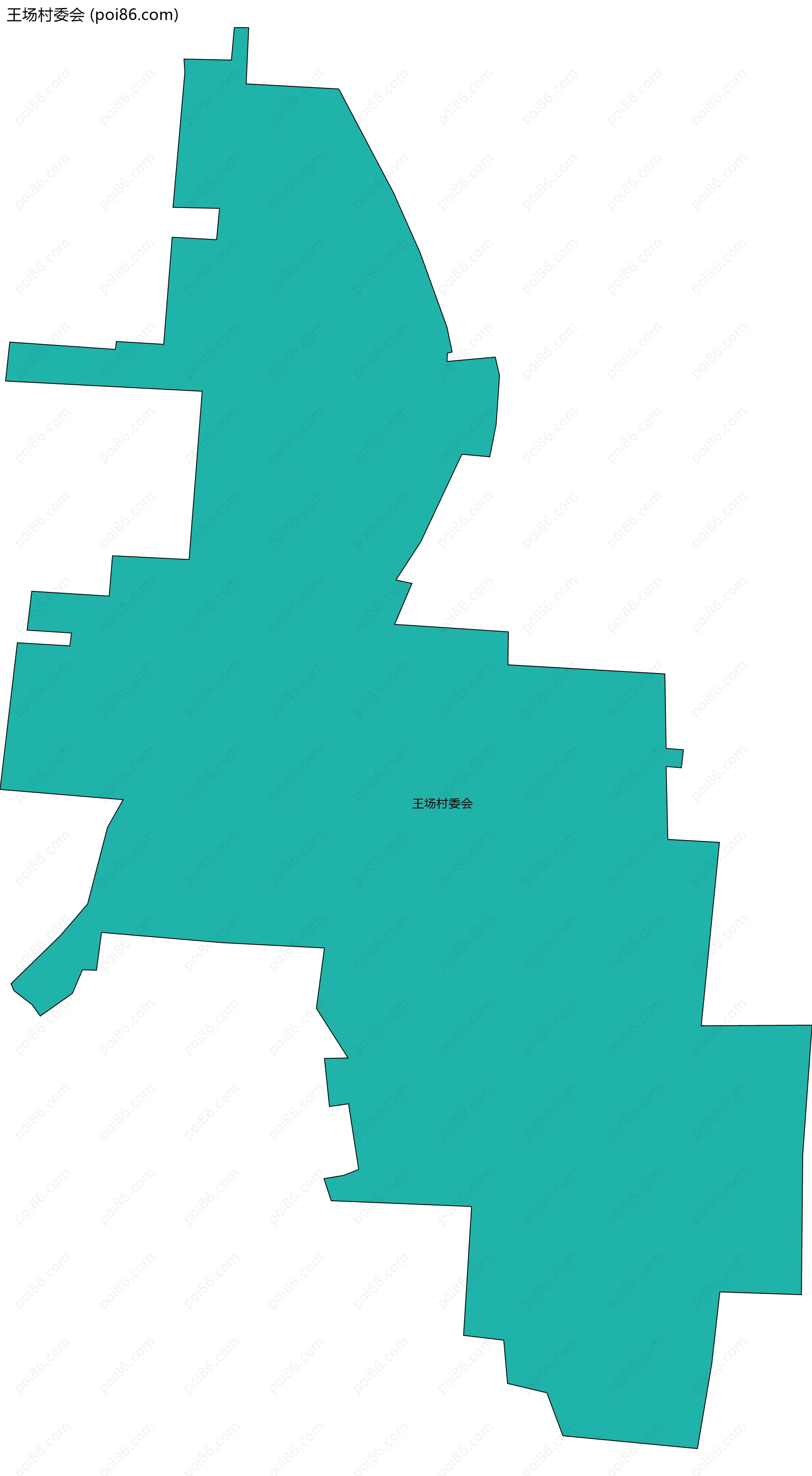 王场村委会边界地图