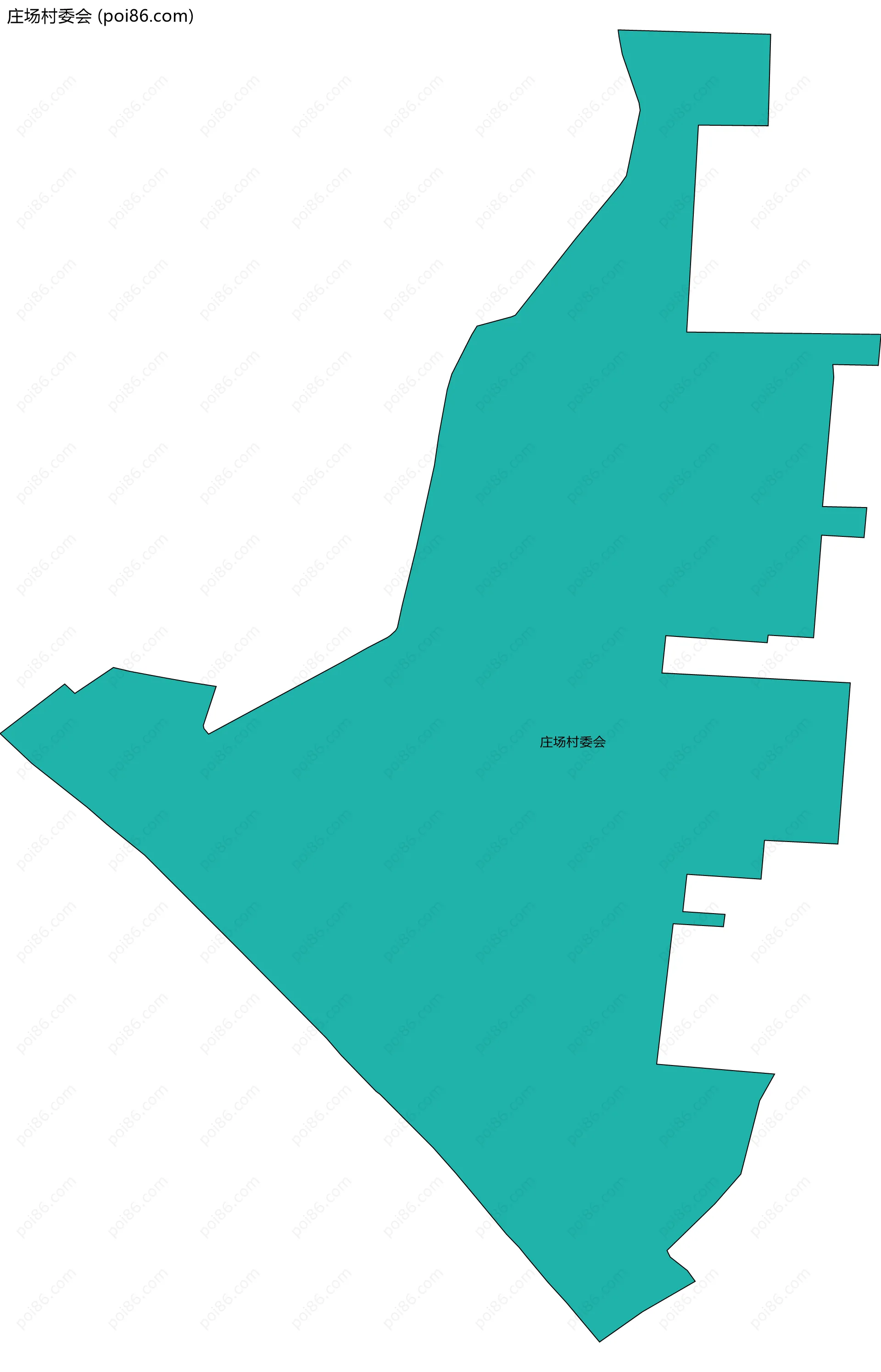庄场村委会边界地图