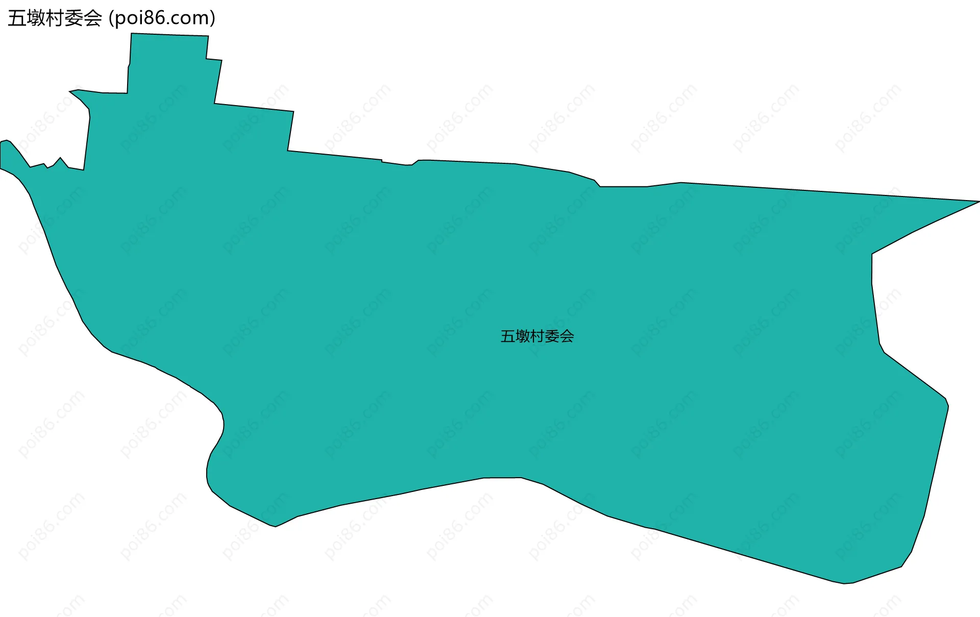 五墩村委会边界地图