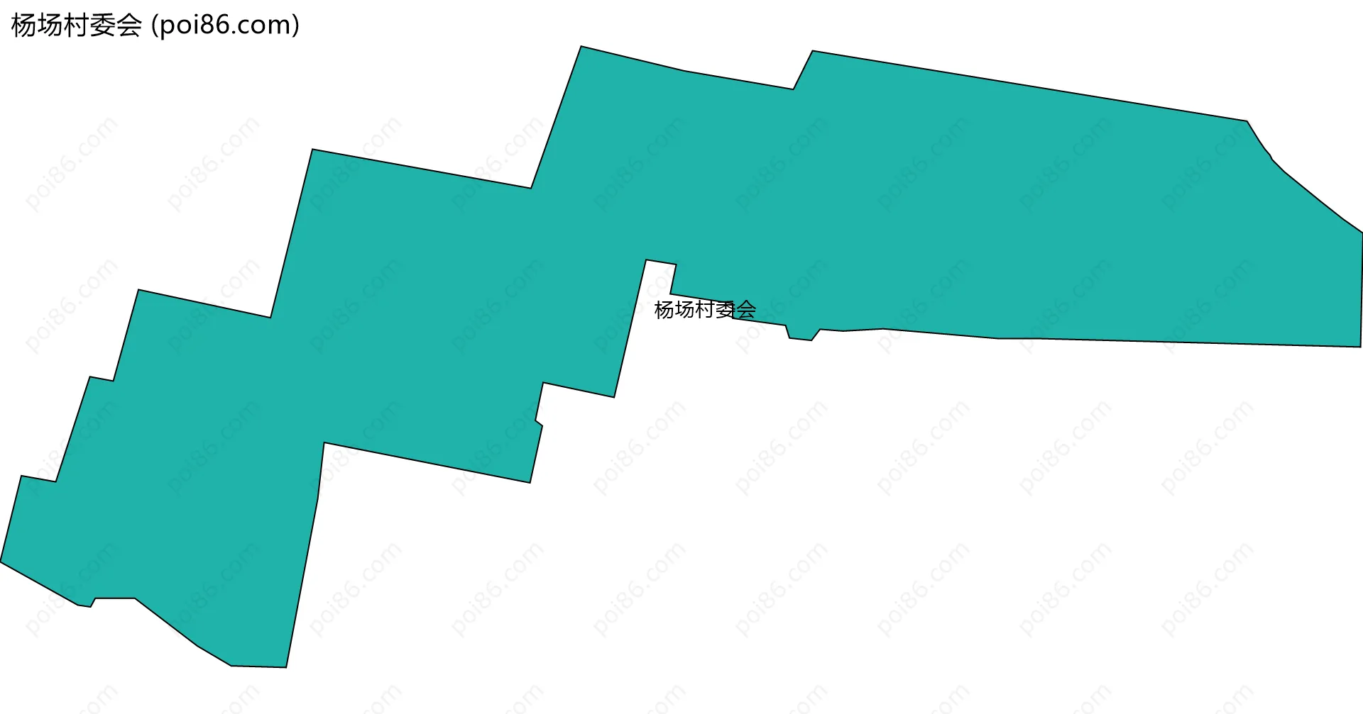 杨场村委会边界地图