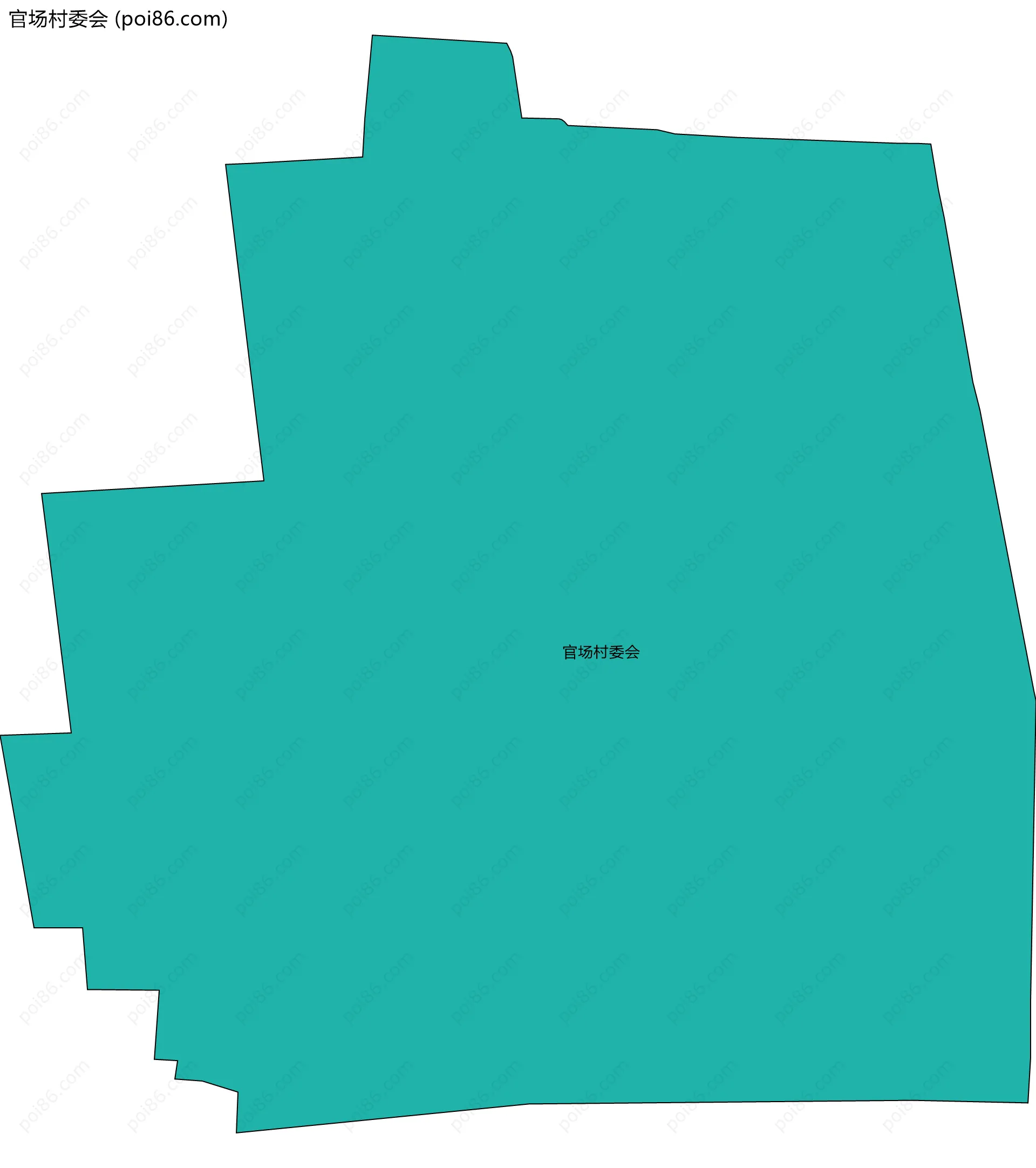 官场村委会边界地图