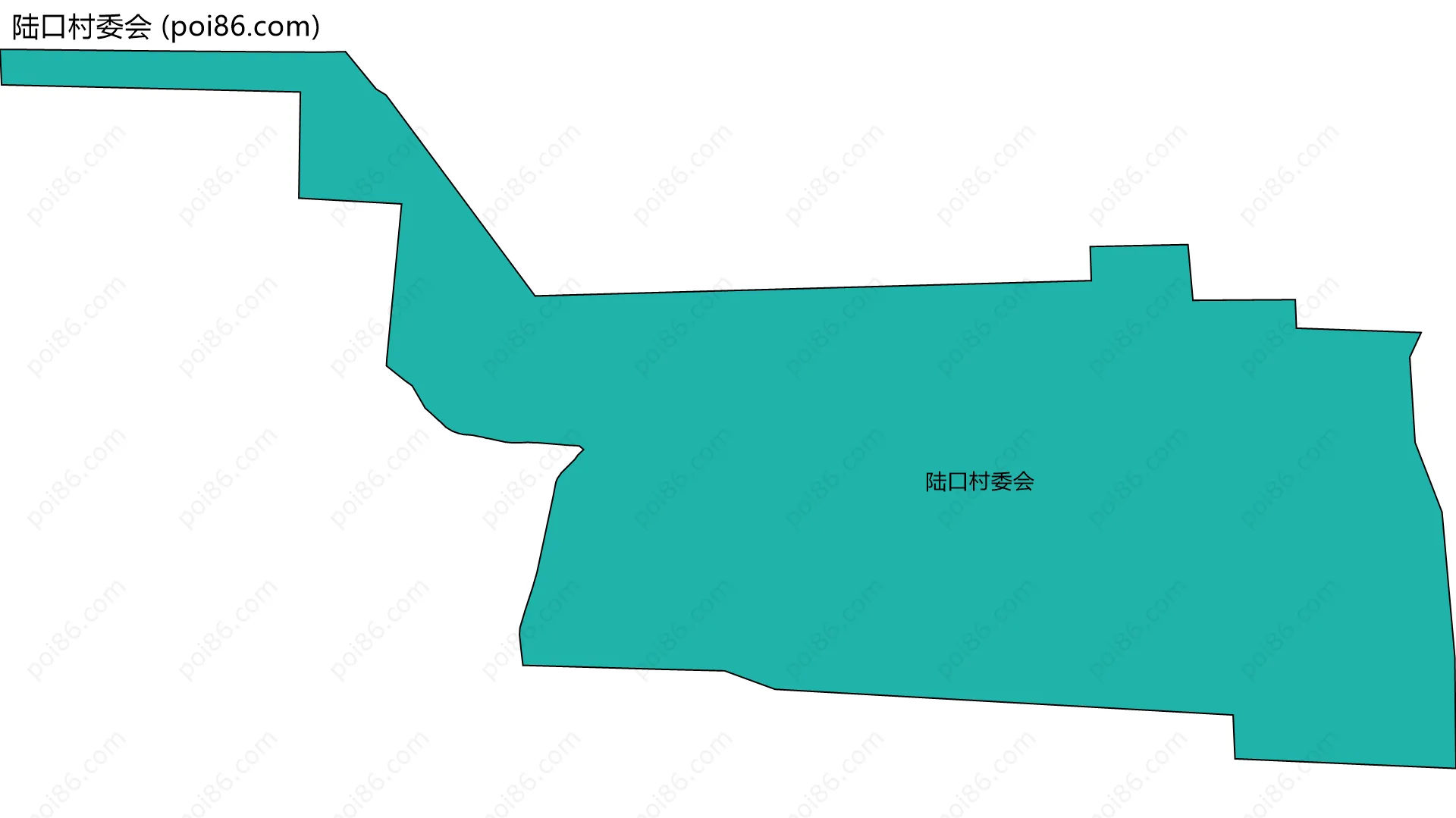 陆口村委会边界地图