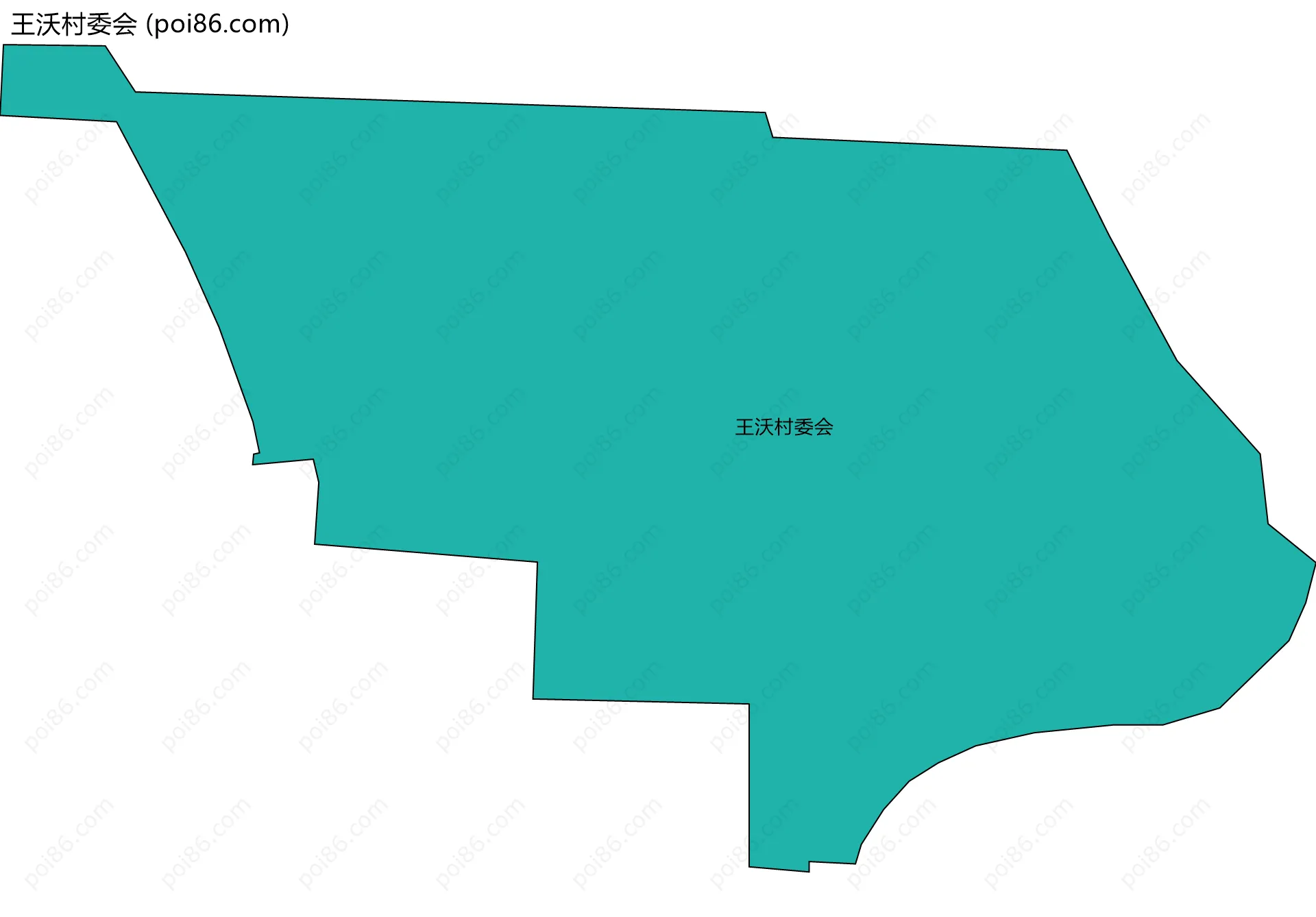 王沃村委会边界地图