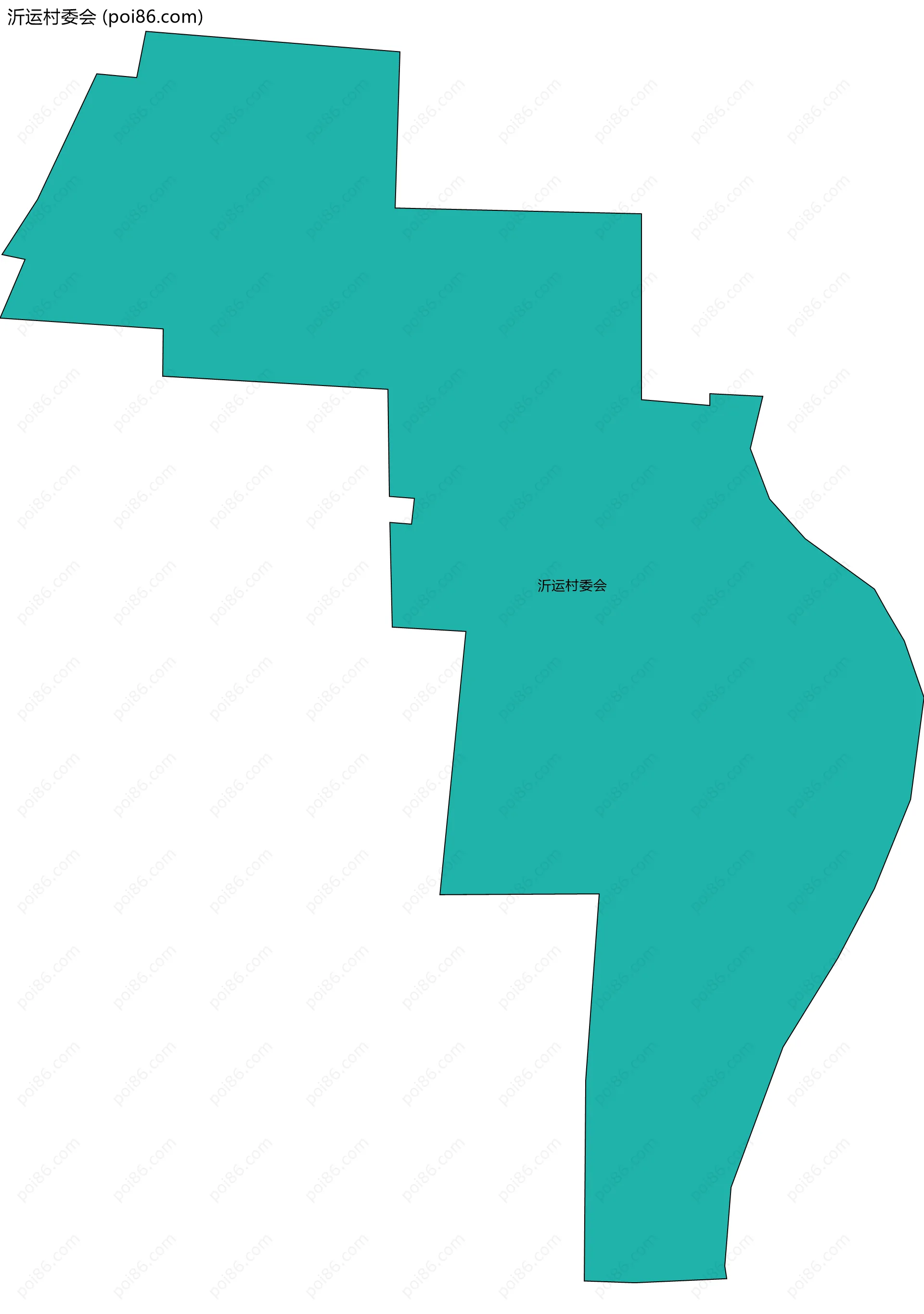 沂运村委会边界地图