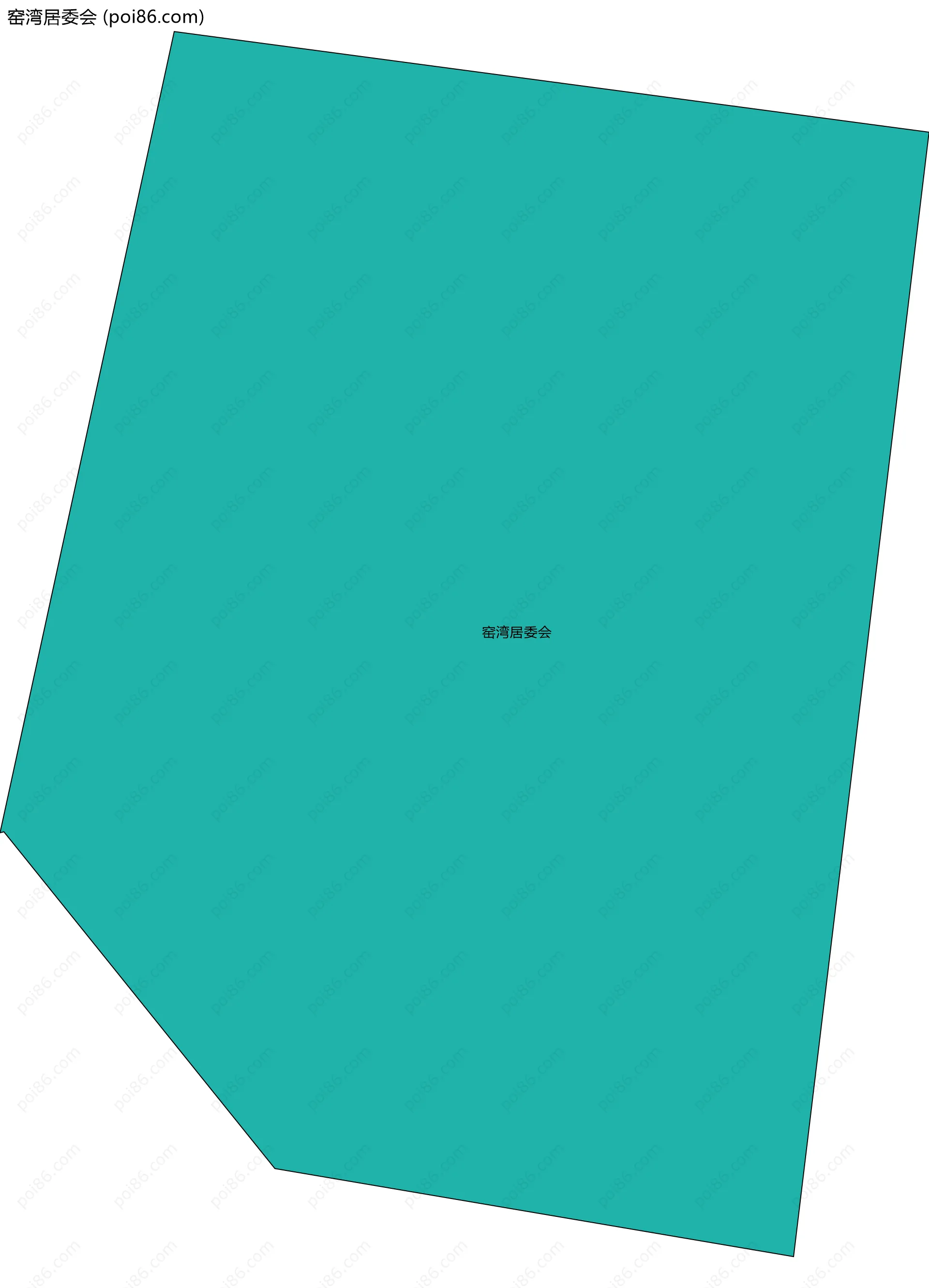 窑湾居委会边界地图