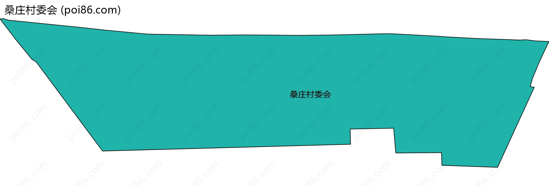 桑庄村委会边界地图