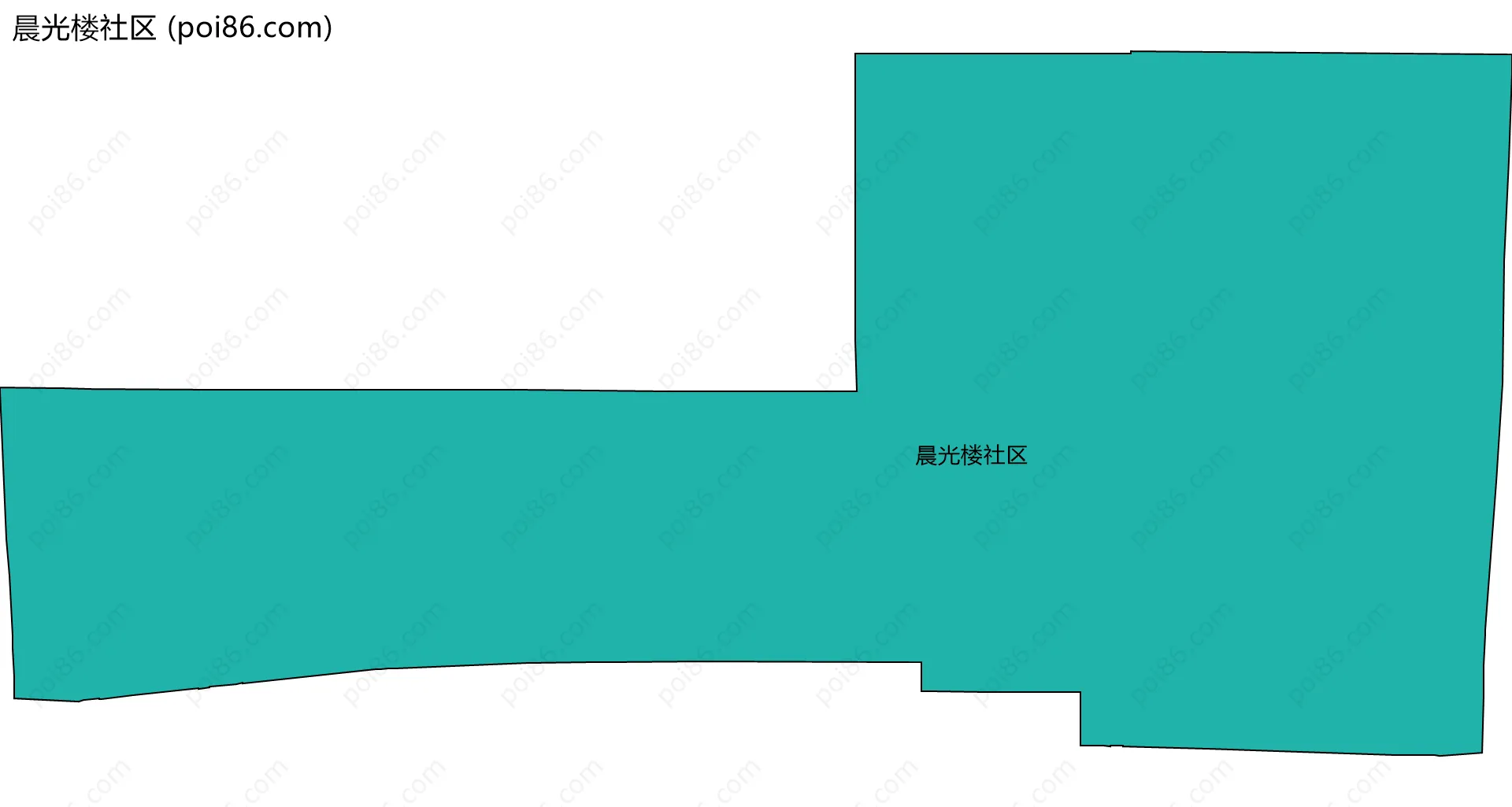 晨光楼社区边界地图
