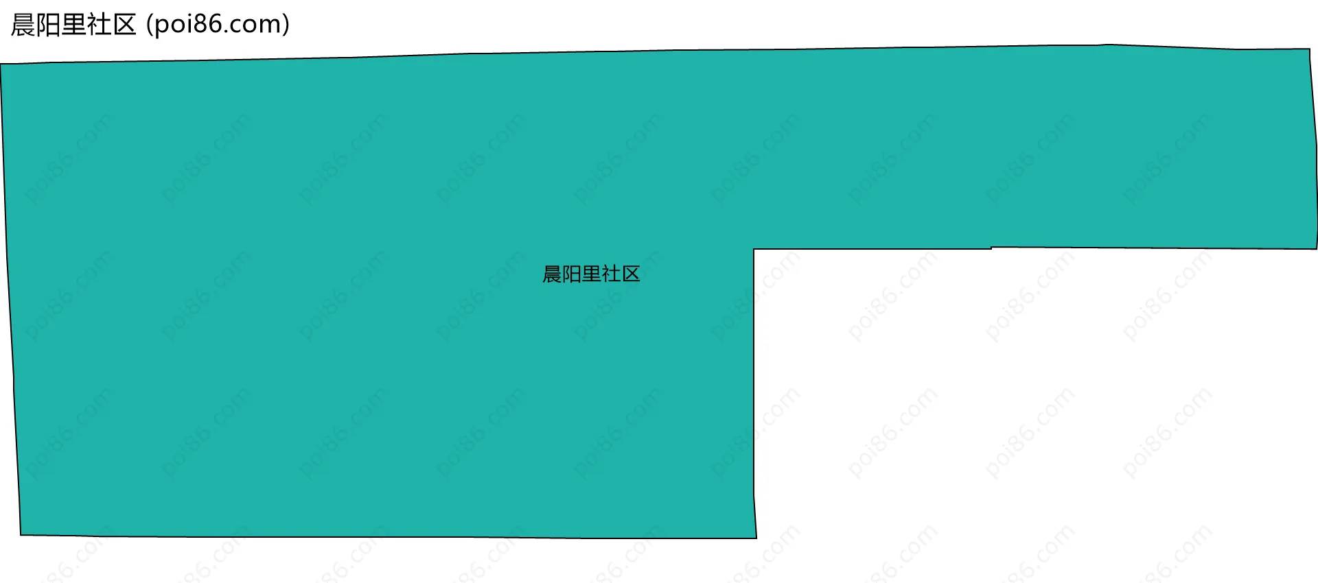 晨阳里社区边界地图