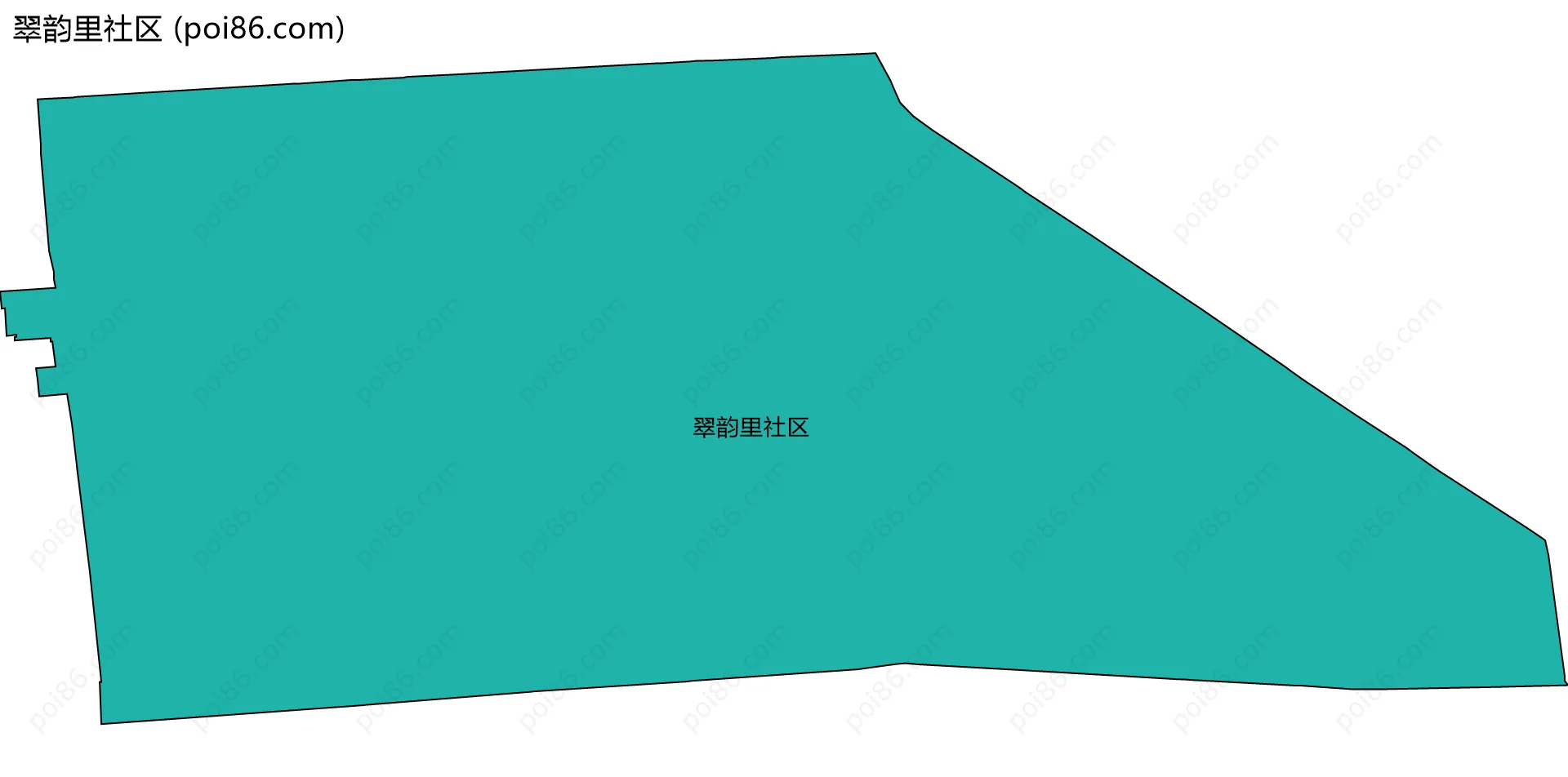 翠韵里社区边界地图