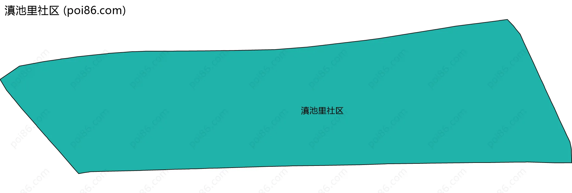 滇池里社区边界地图