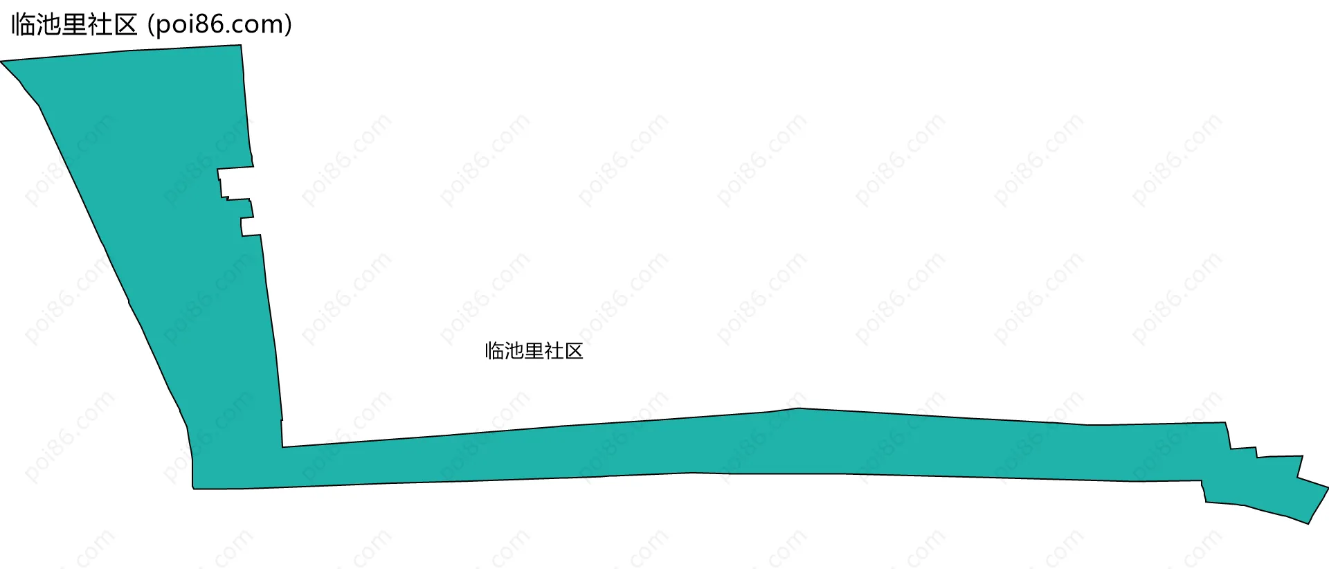 临池里社区边界地图