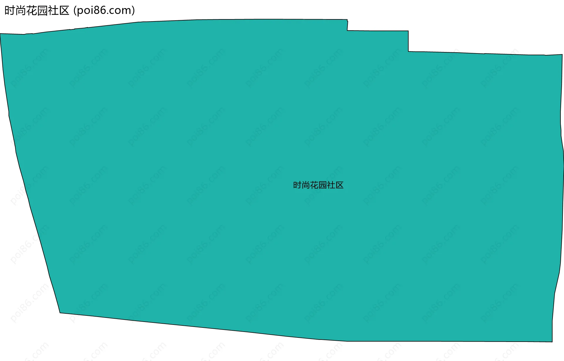 时尚花园社区边界地图