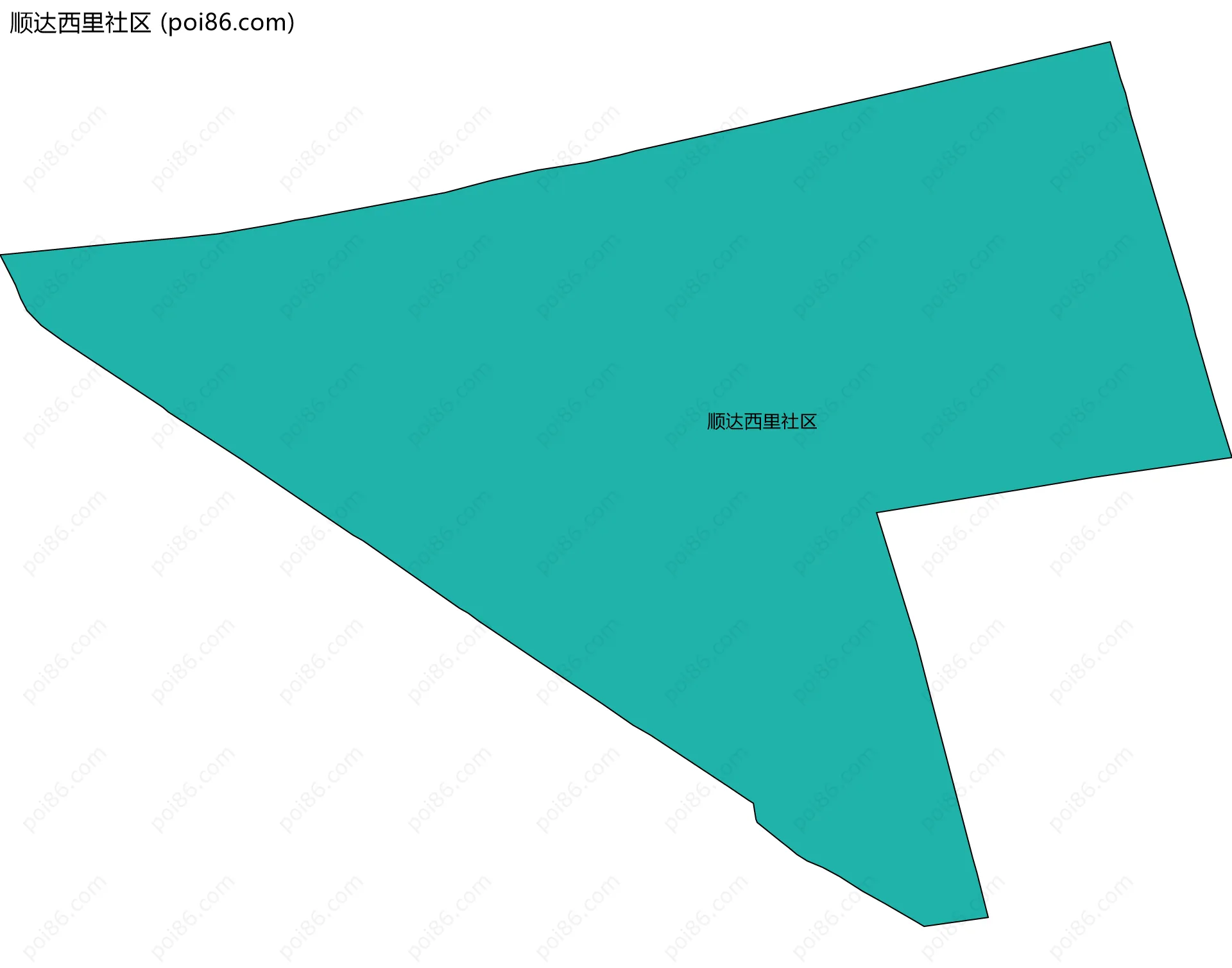 顺达西里社区边界地图