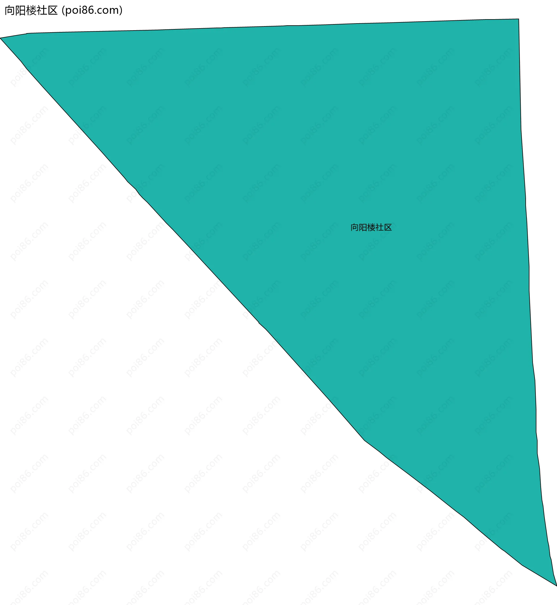 向阳楼社区边界地图