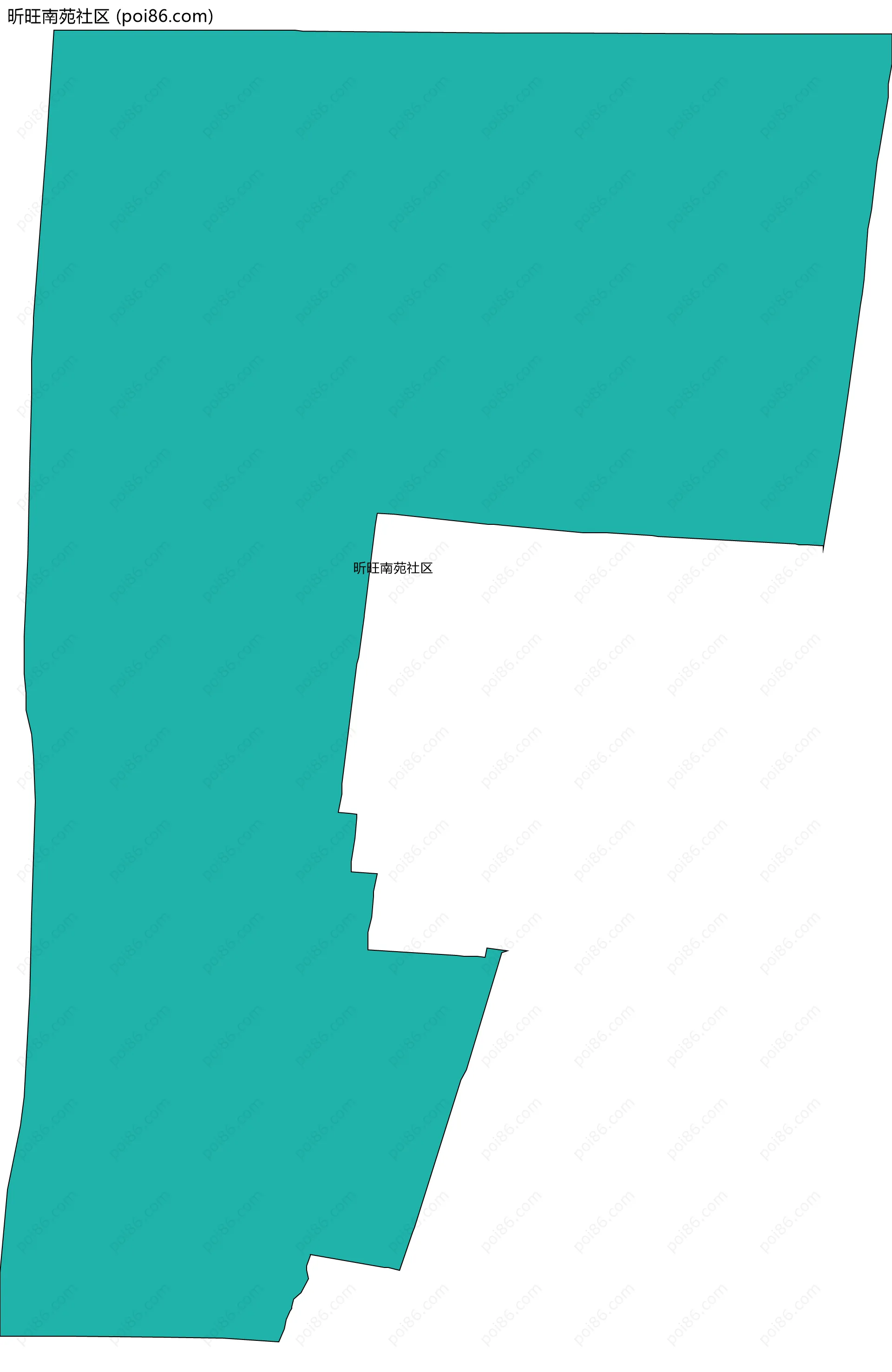 昕旺南苑社区边界地图