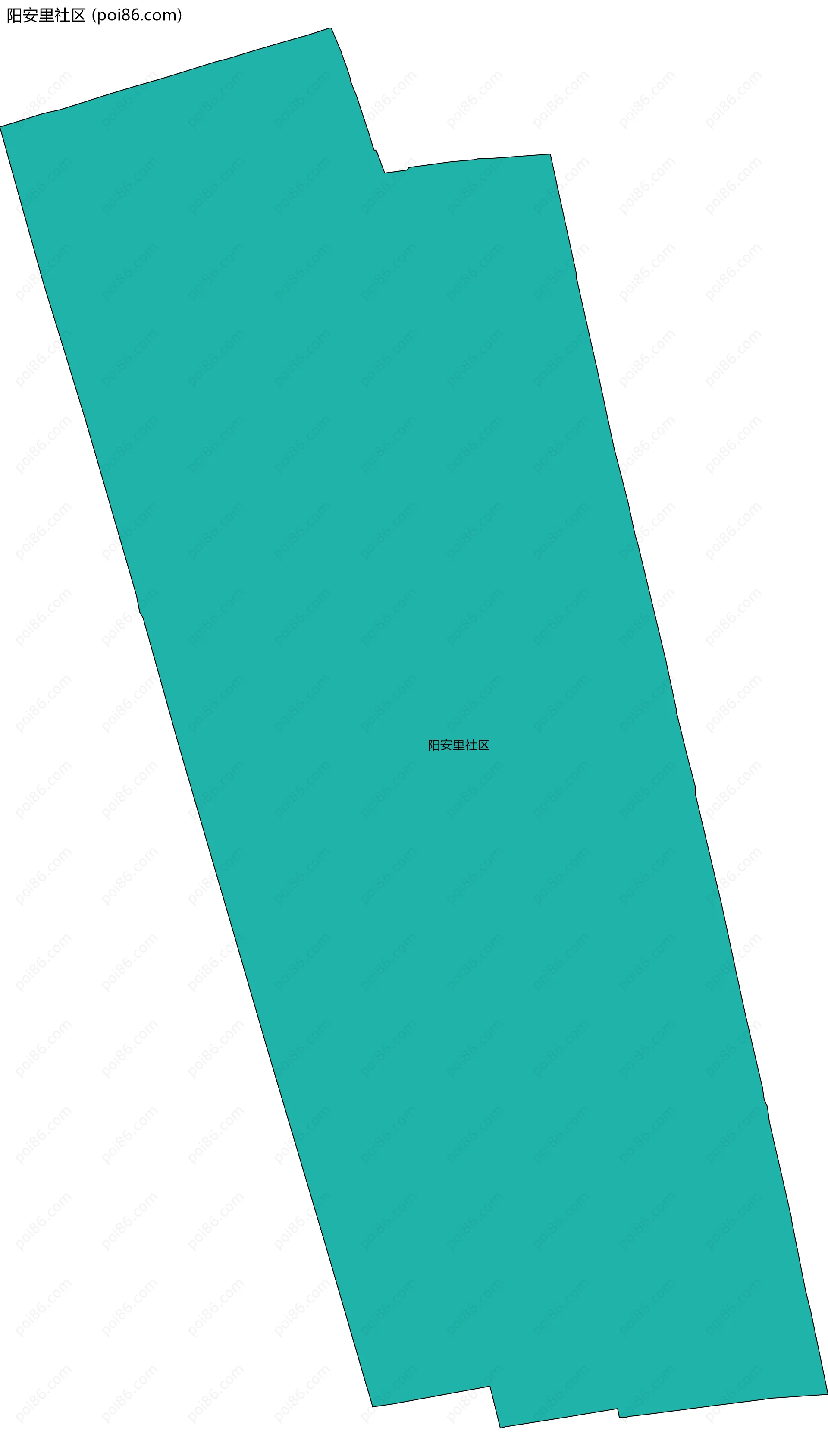 阳安里社区边界地图