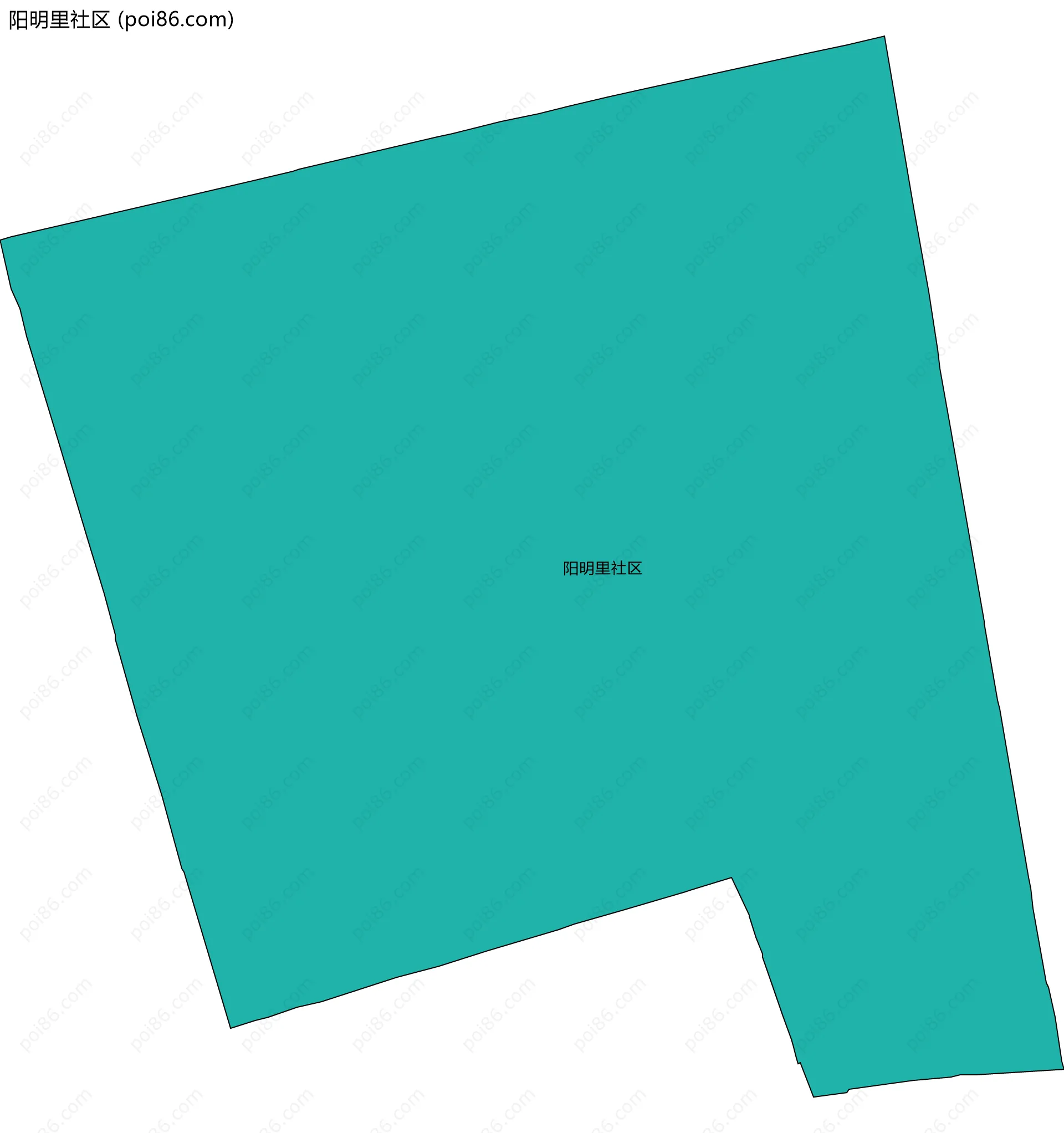 阳明里社区边界地图