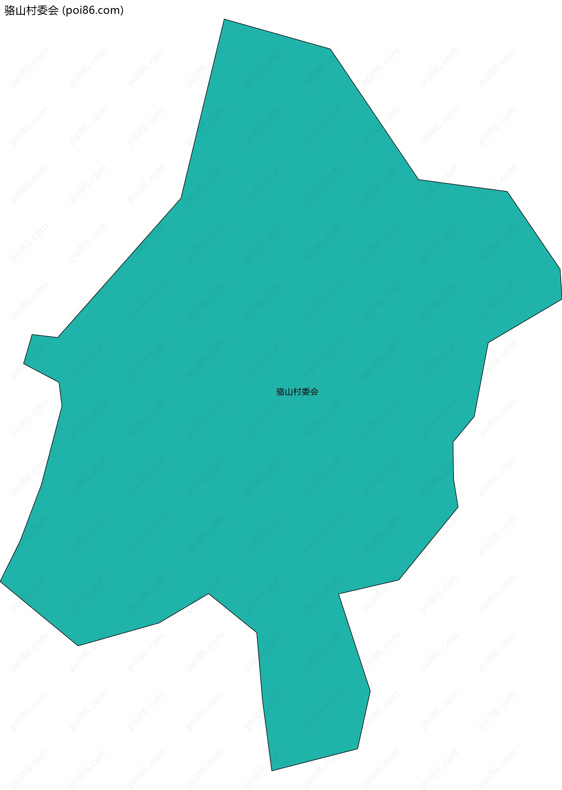 骆山村委会边界地图