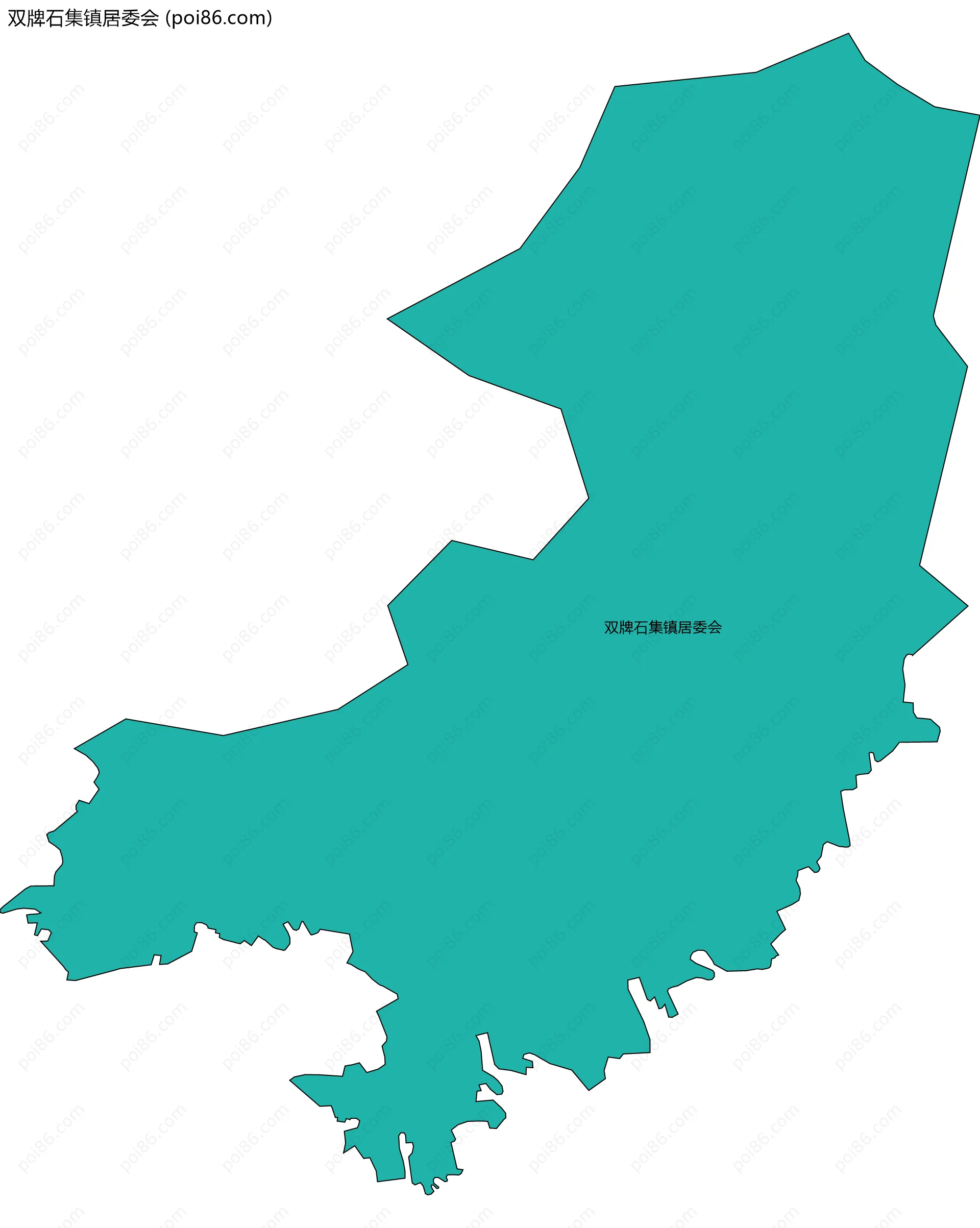 双牌石集镇居委会边界地图