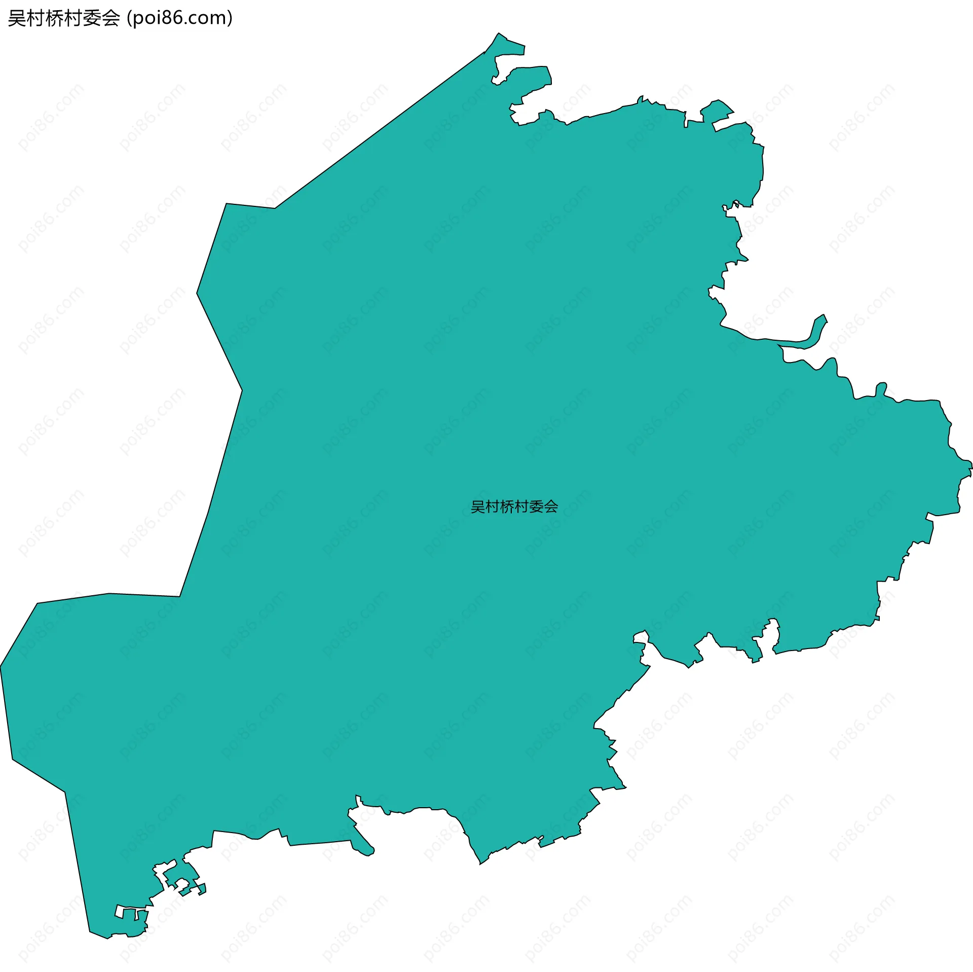 吴村桥村委会边界地图